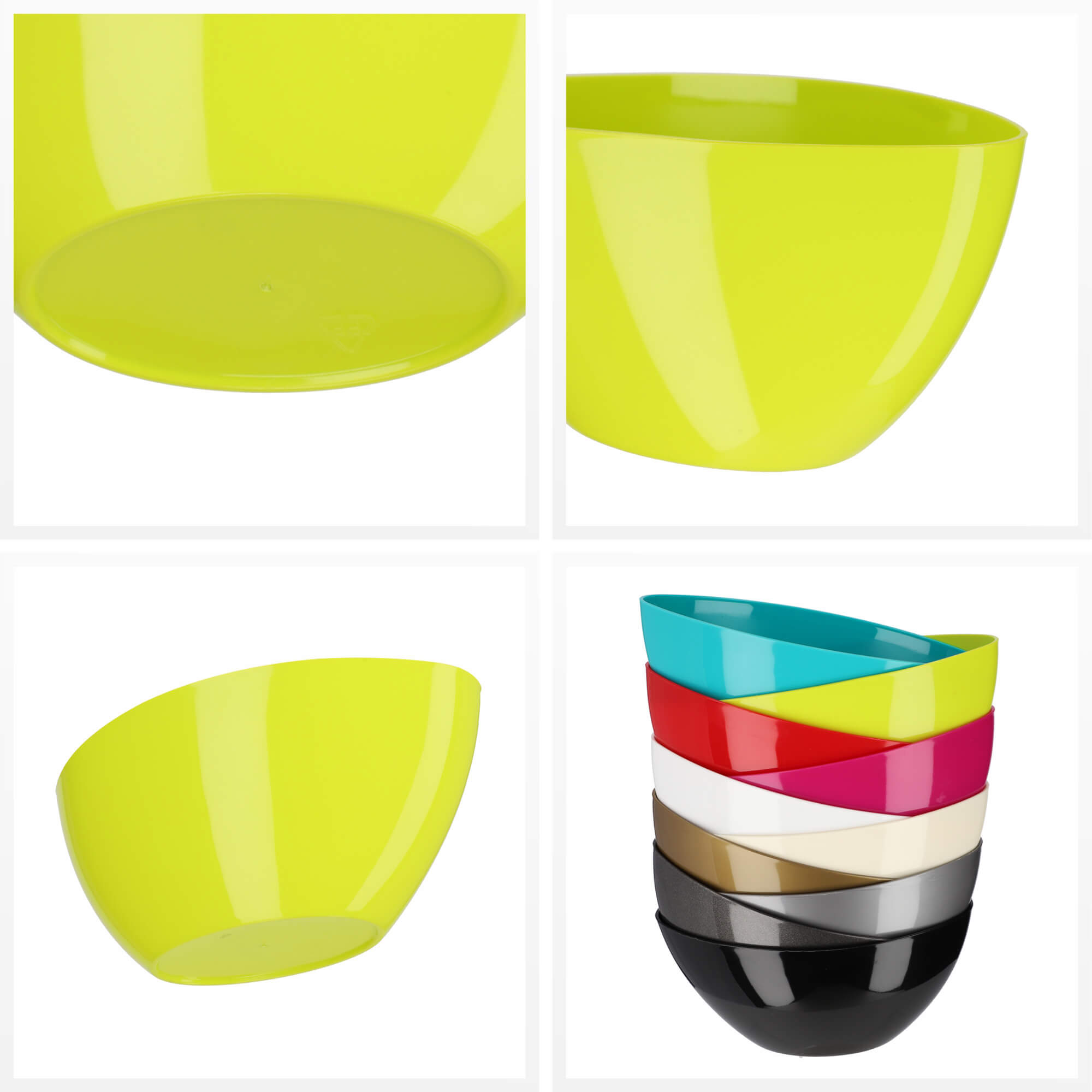 Doniczka na kwiaty Ptuj owalna 30 cm, limonkowa