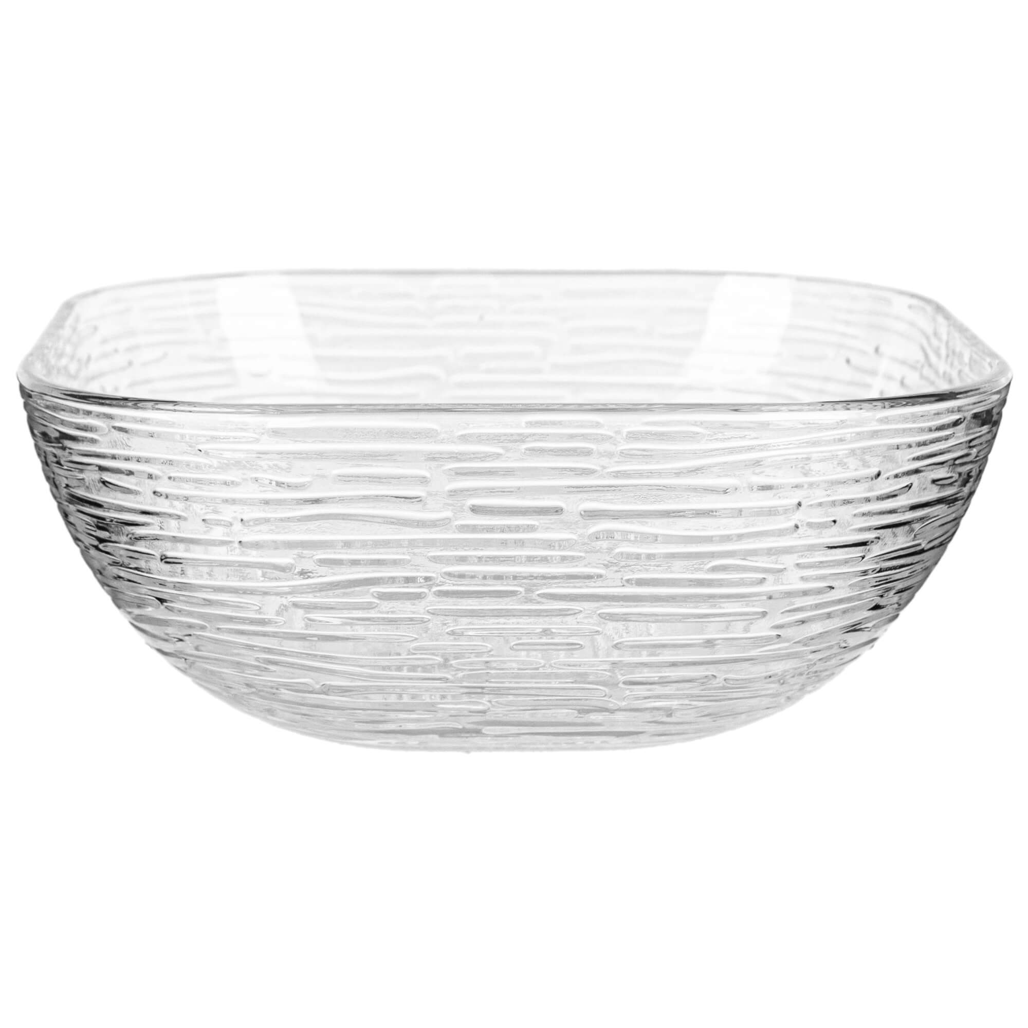 Salaterka szklana Venosa 20 cm wzór kora 1 szt.