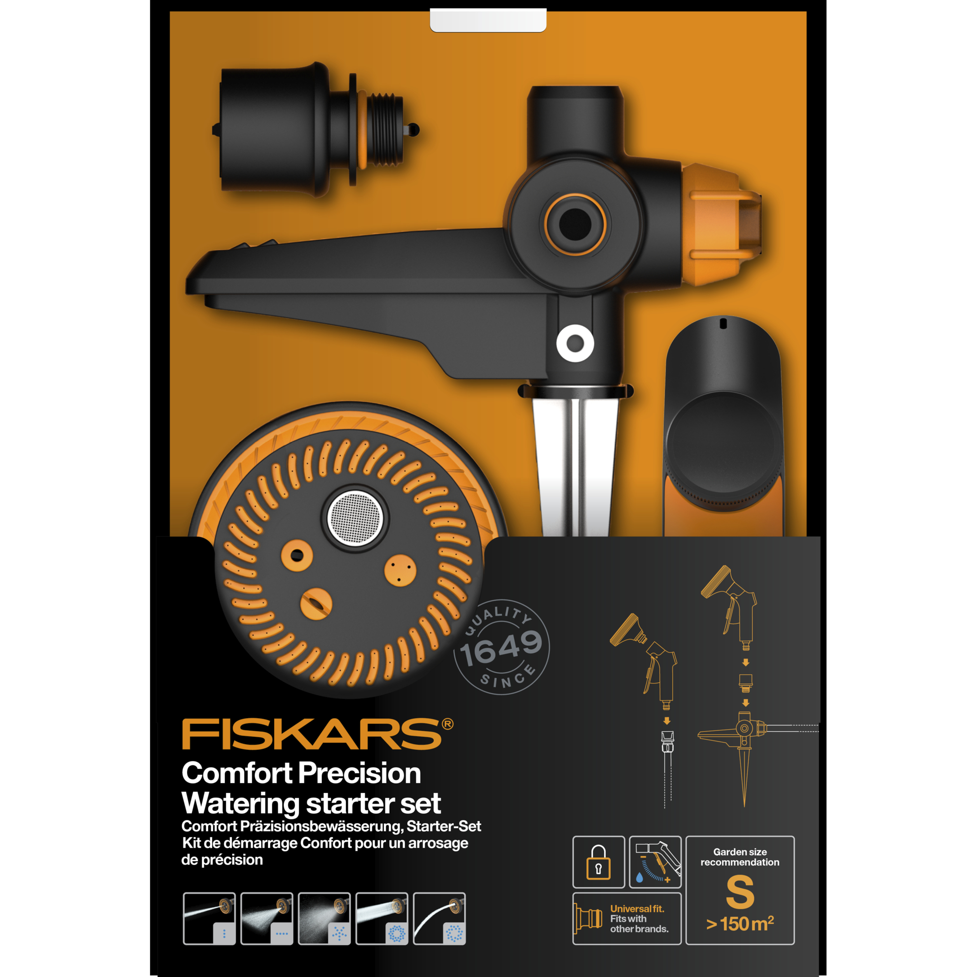 Fiskars 1070830 Comfort Zestaw startowy do precyzyjnego nawadniania