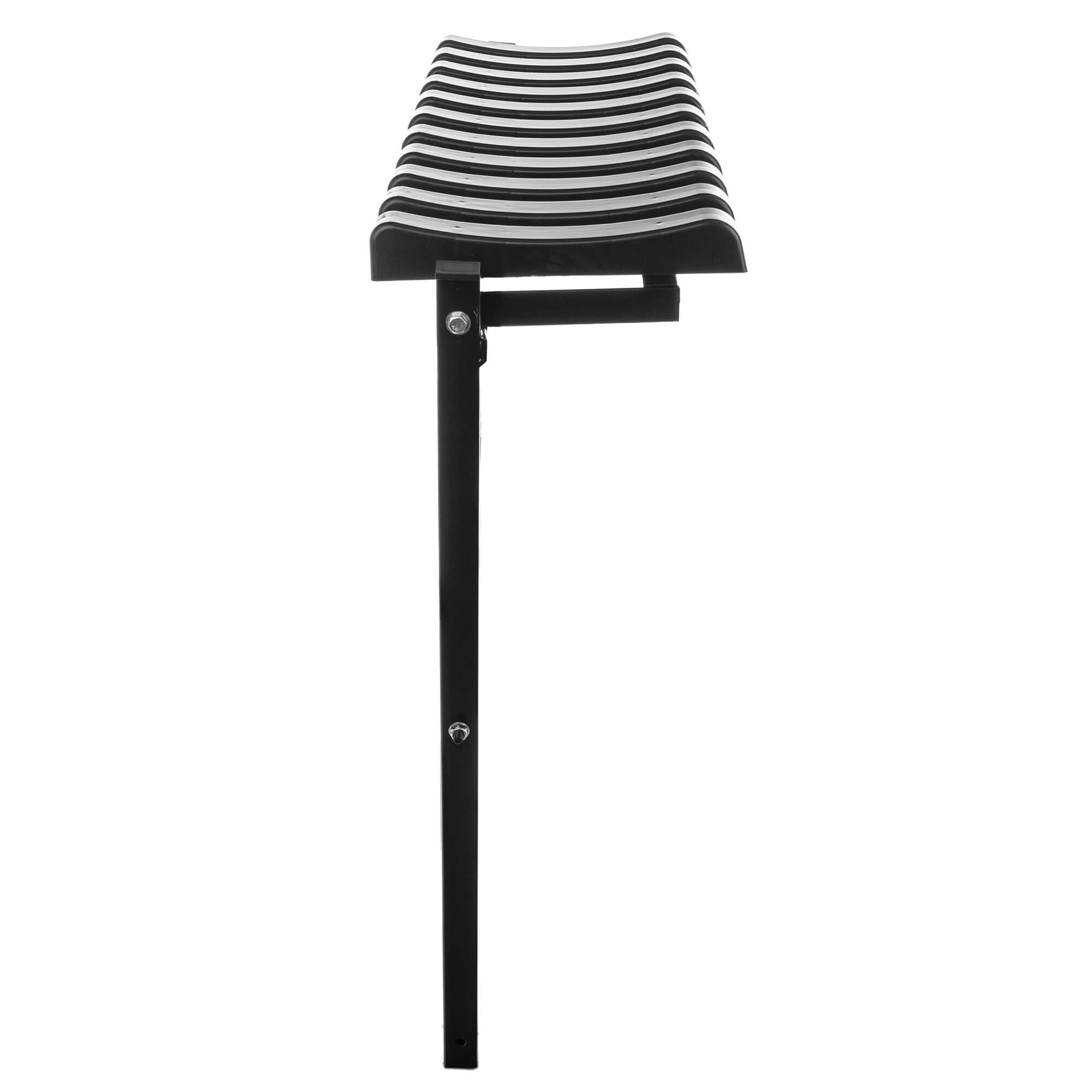 Ławka cmentarna składana Vernon 77x72,5cm czarna