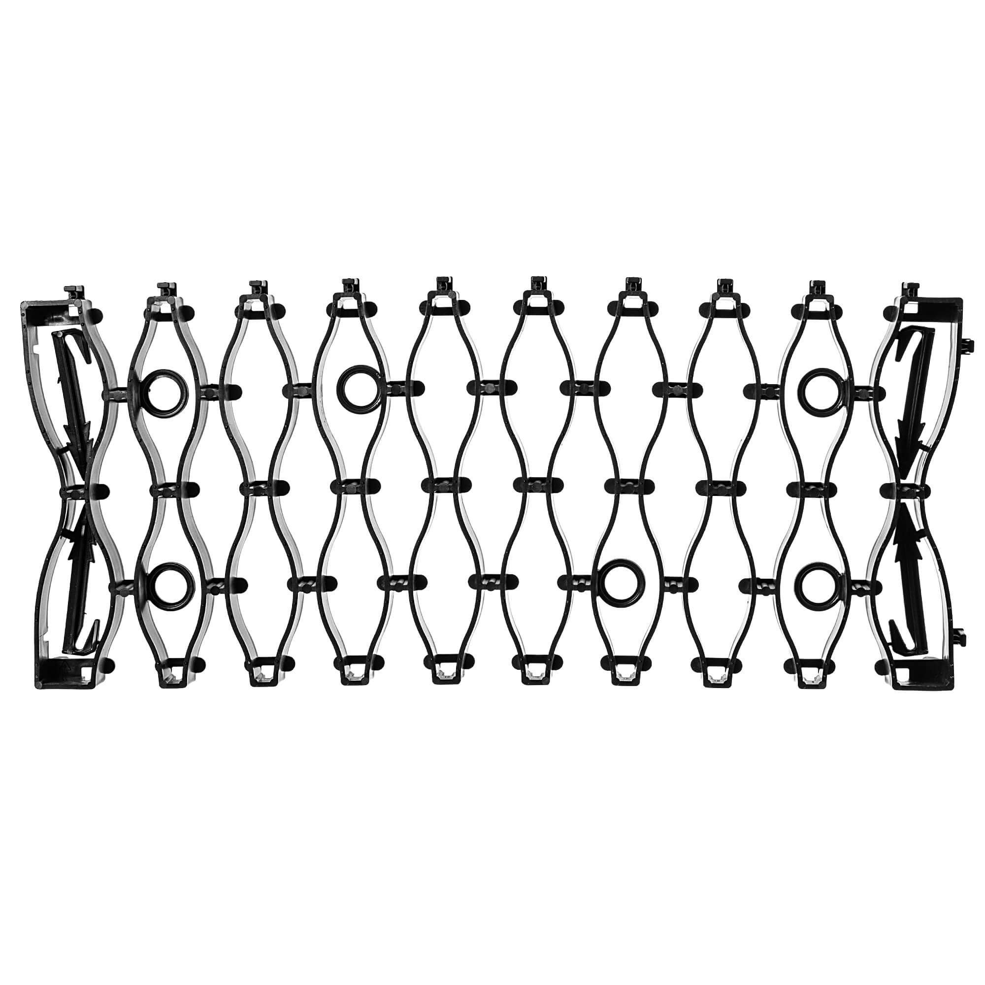 Kratka trawnikowa Montaron pod roboty koszące 47 x 20 cm czarna 4 szt.