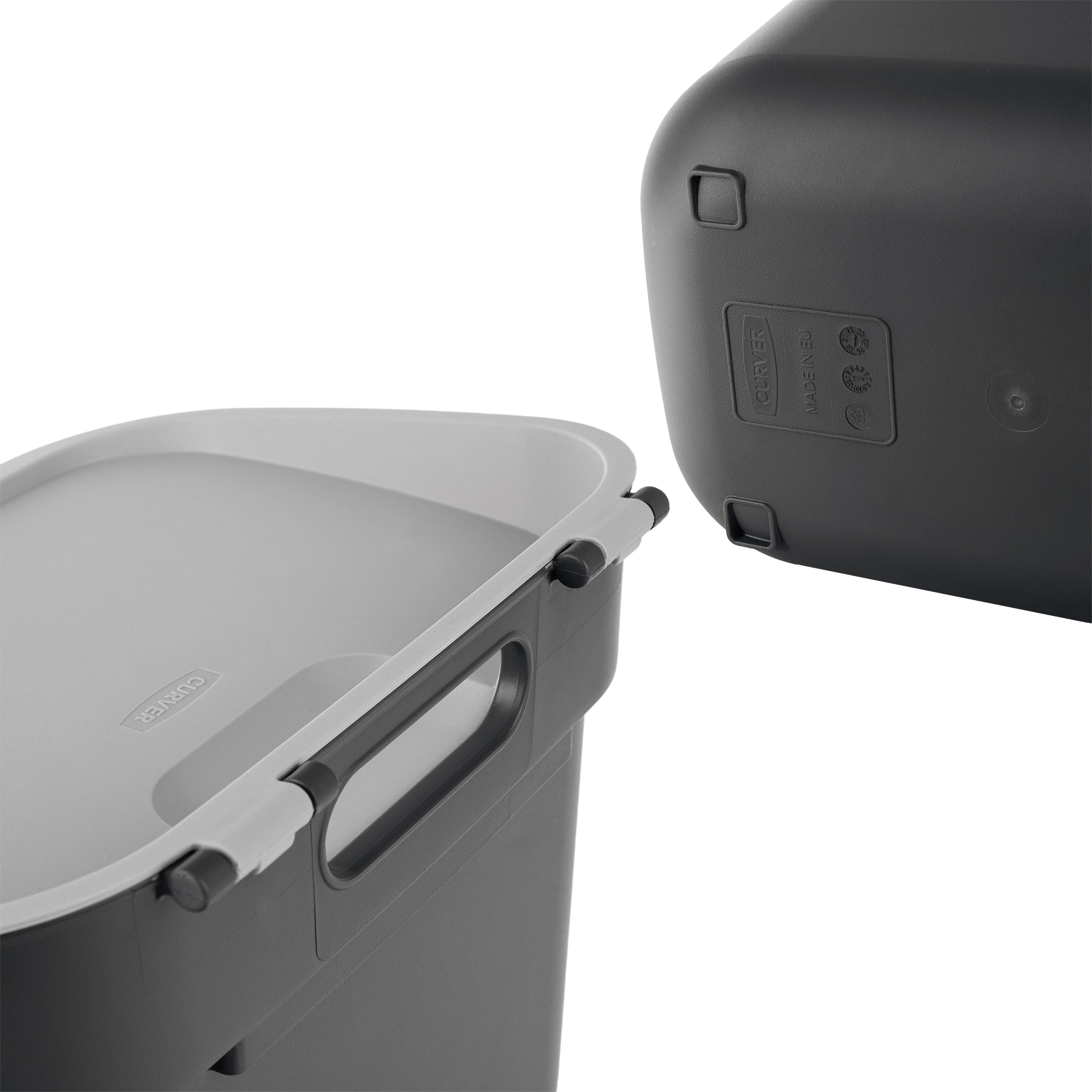 Kosz do segregacji śmieci Curver Ready to Collect 5L szary