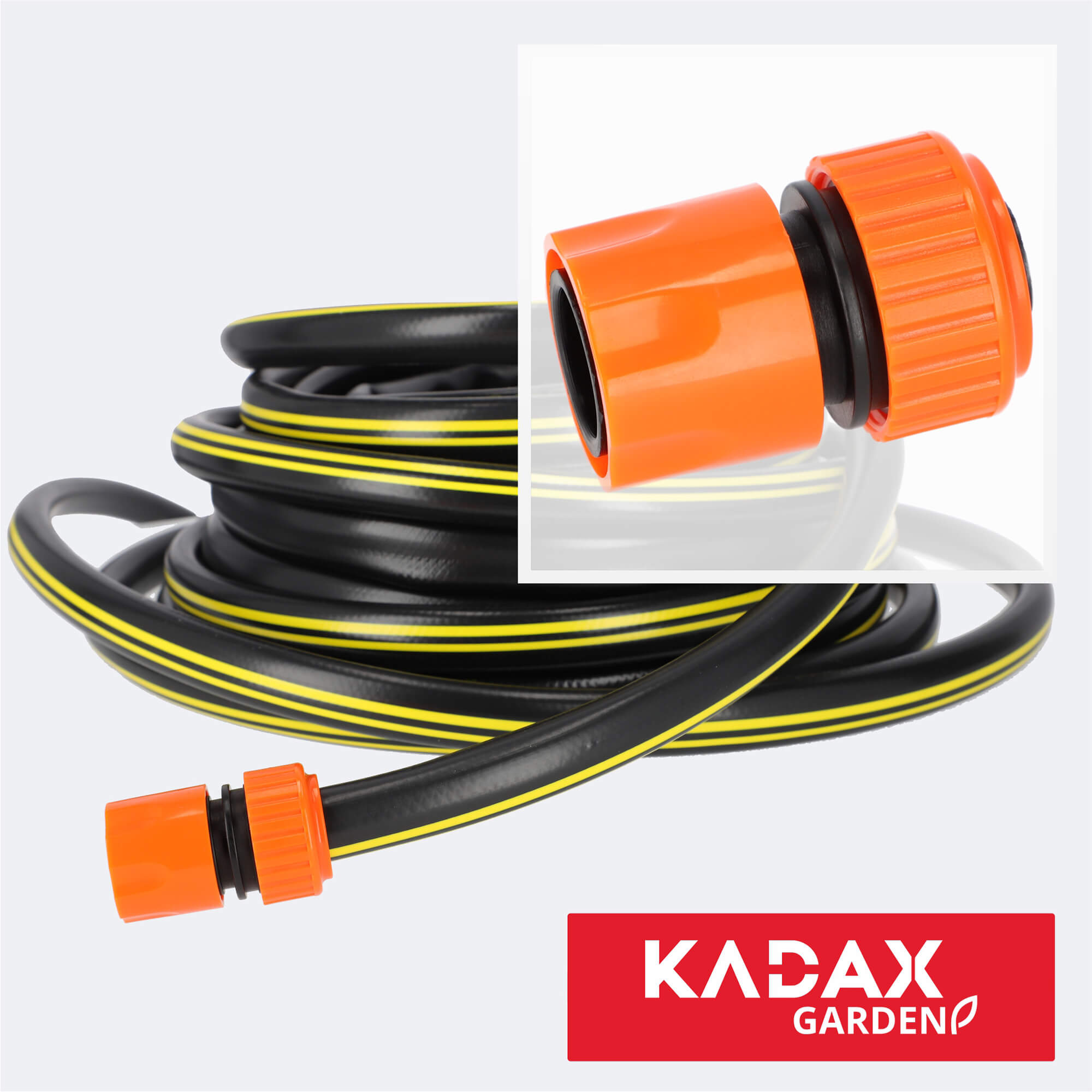 Szybkozłączka do węża ogrodowego 3/4 cala, pomarańczowa