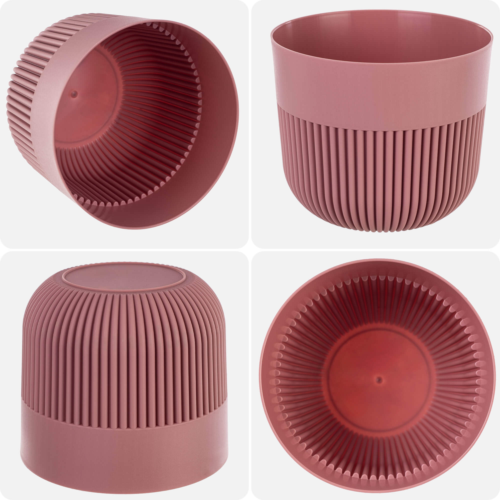 Doniczka osłonka Ornon 13 cm pudrowy róż