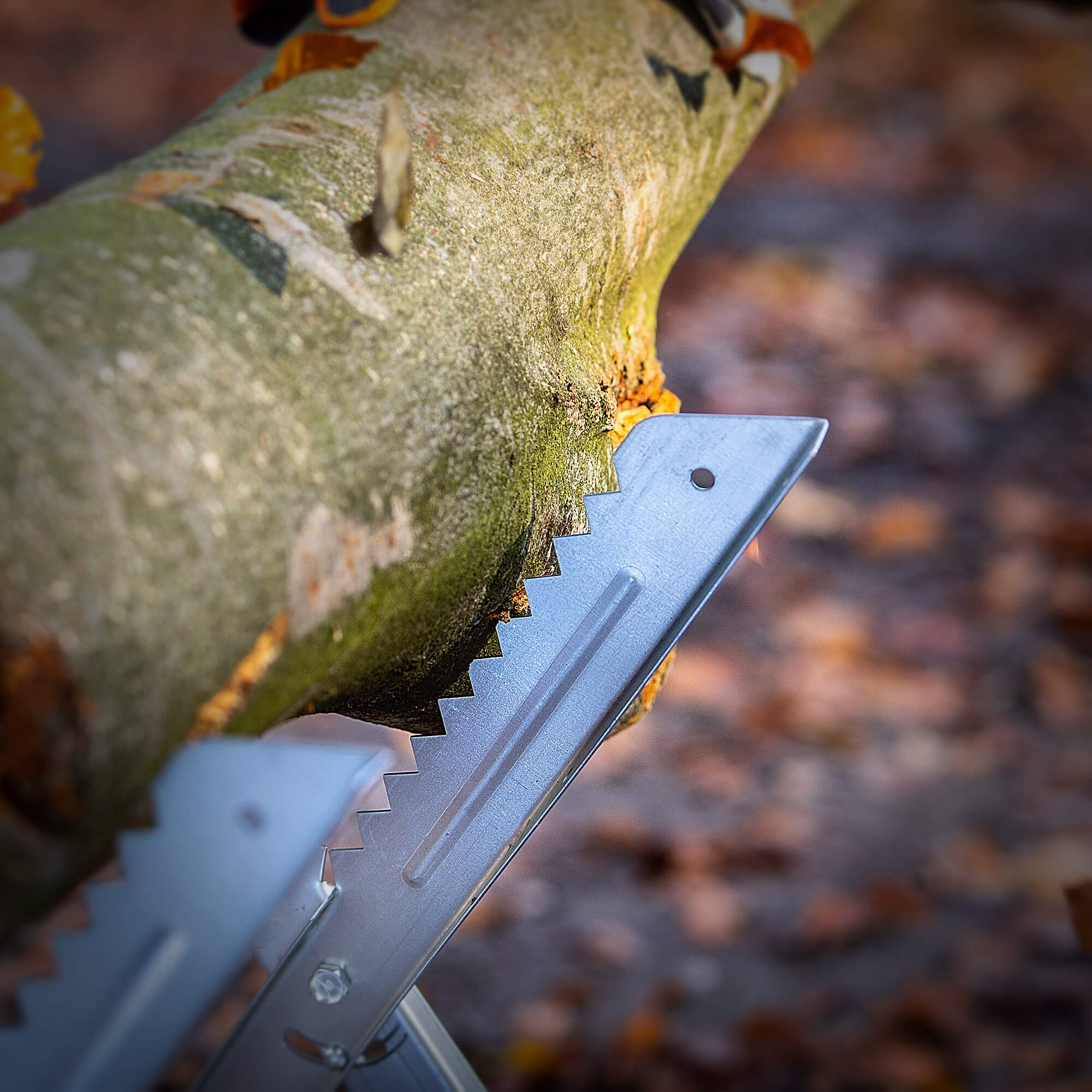 Składany stojak do cięcia drewna Fyresdal 82 x 78 cm stalowy