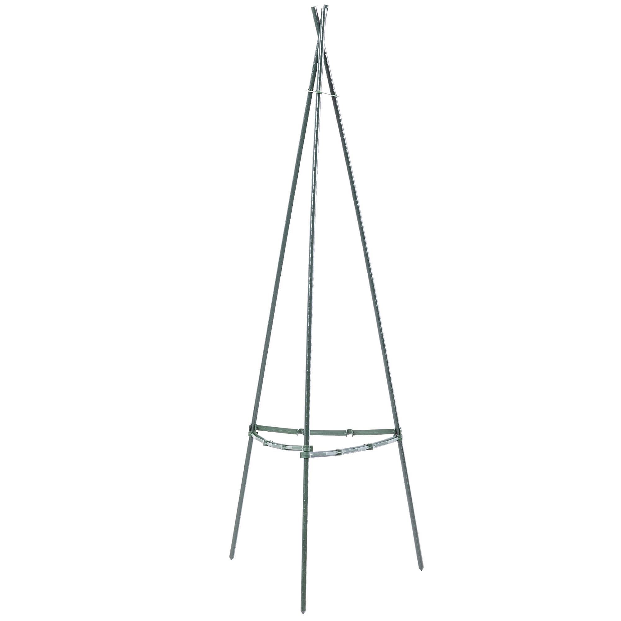 Stożkowka podpora ogrodowa Ambillou 3-elementowa 120 cm zielona