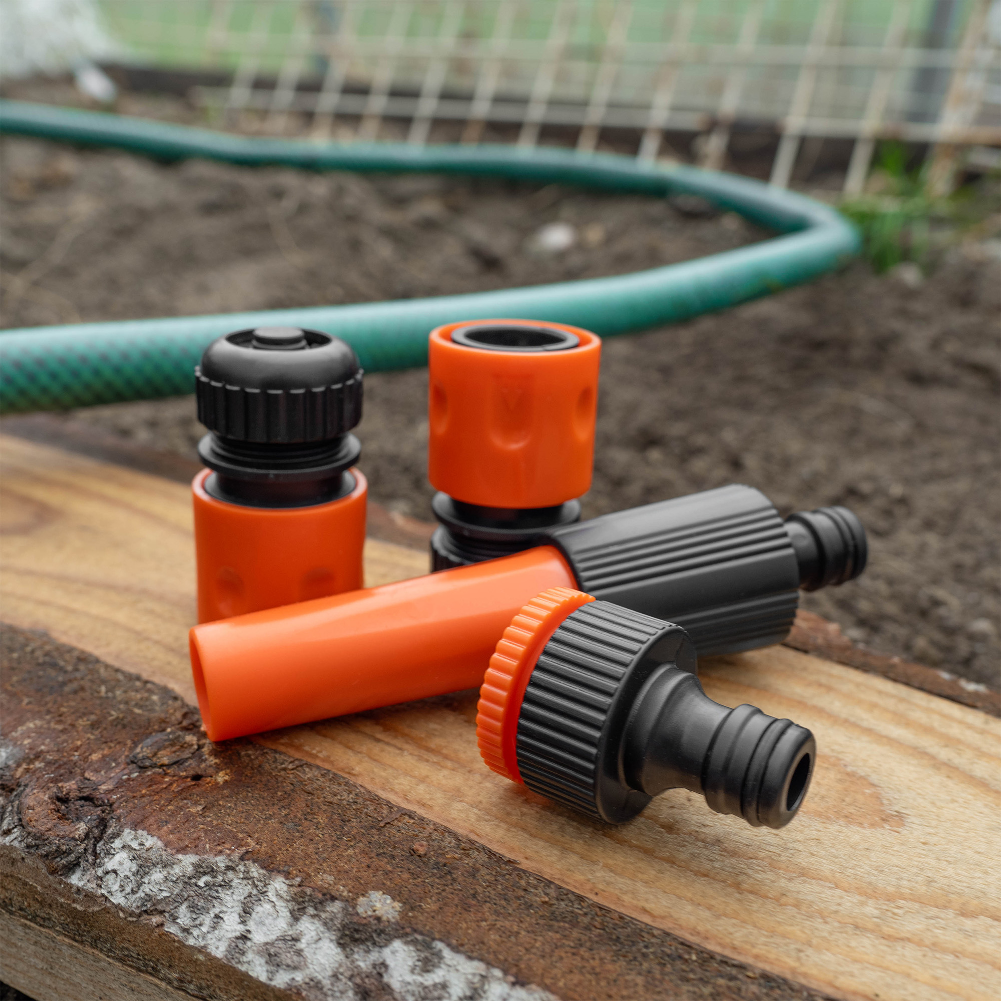 Zestaw złączek ½ cala z dyszą prostą Erm