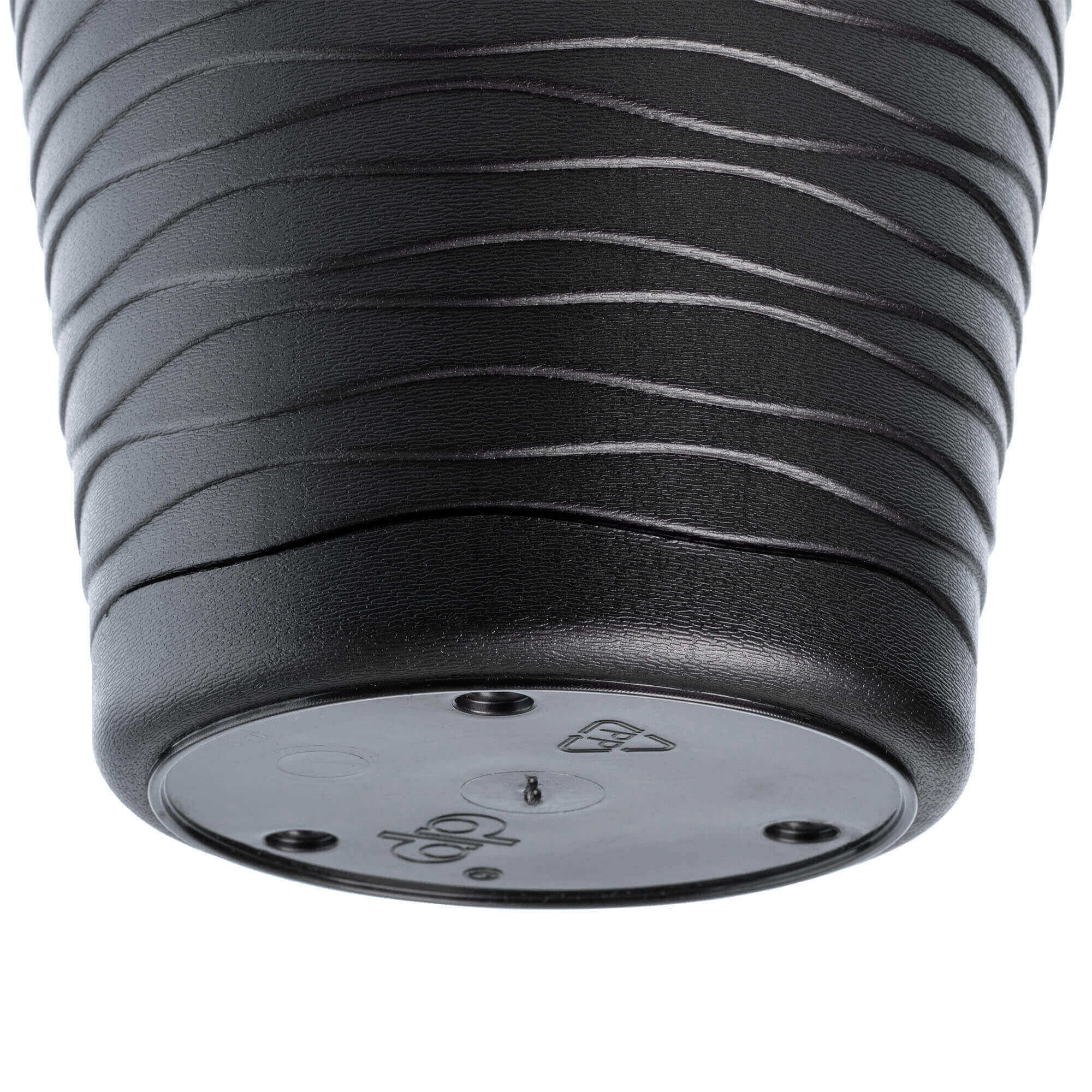 Doniczka z podstawką Greve 21 cm, czarna