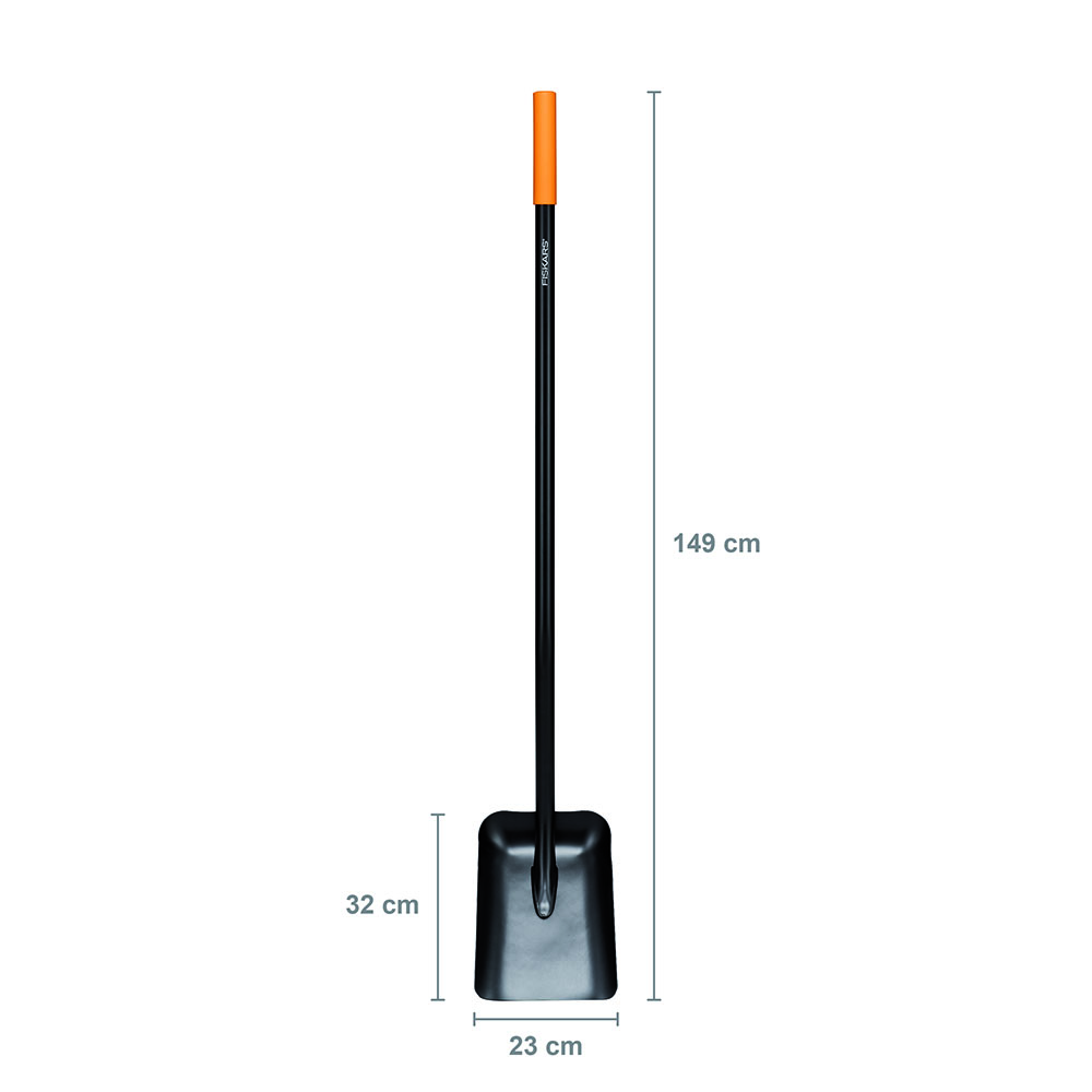 Fiskars 1066720 Solid Szufla metalowa z rączką w kształcie litery I