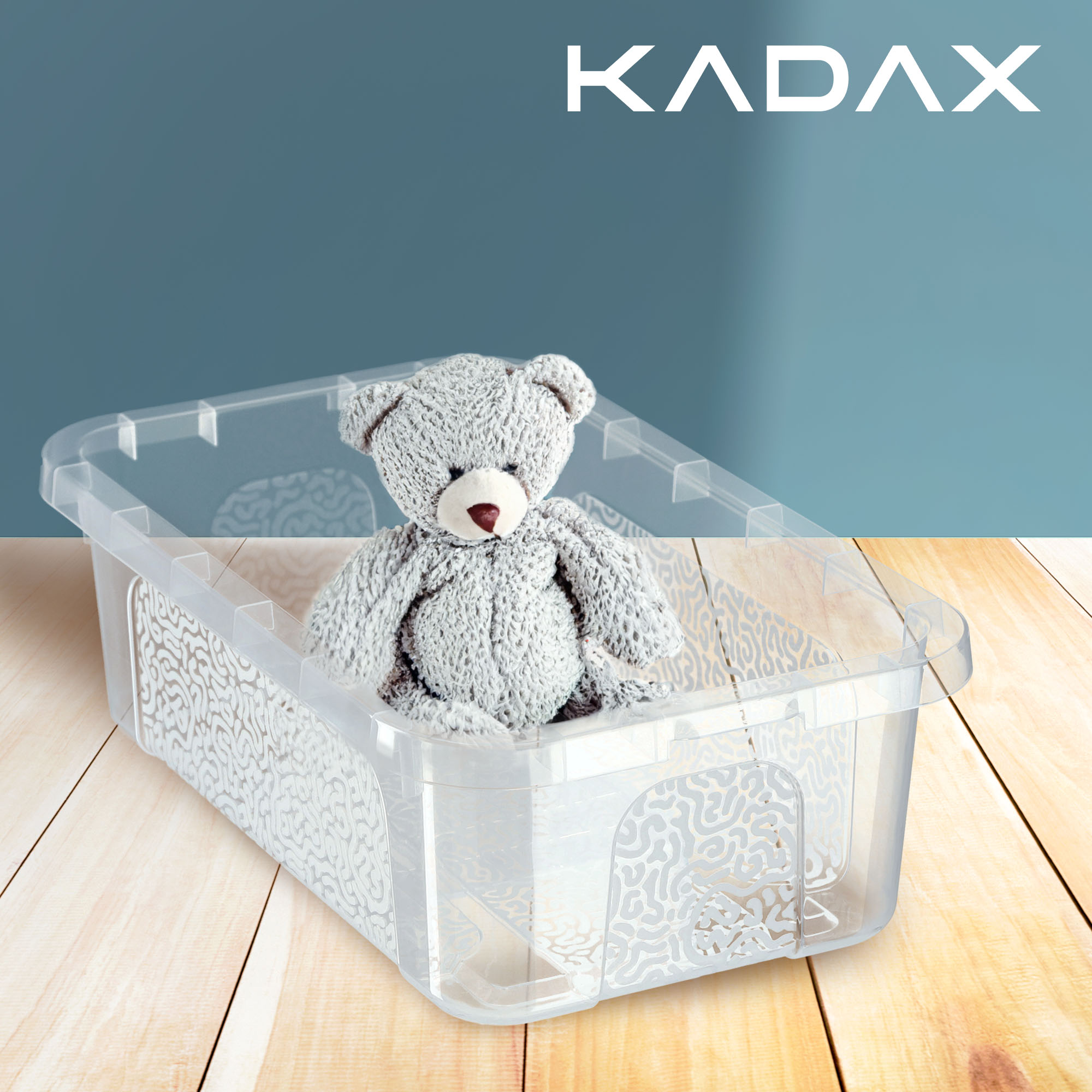 Pojemnik z pokrywką do przechoywywania Dozza 4,5L bezbarwny