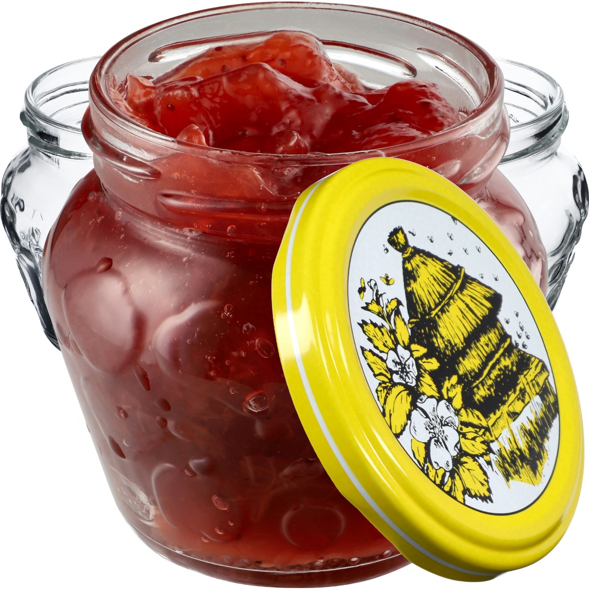 Słoiki Kemi 200ml 100szt 66mm + wieczka "Pszczoły"