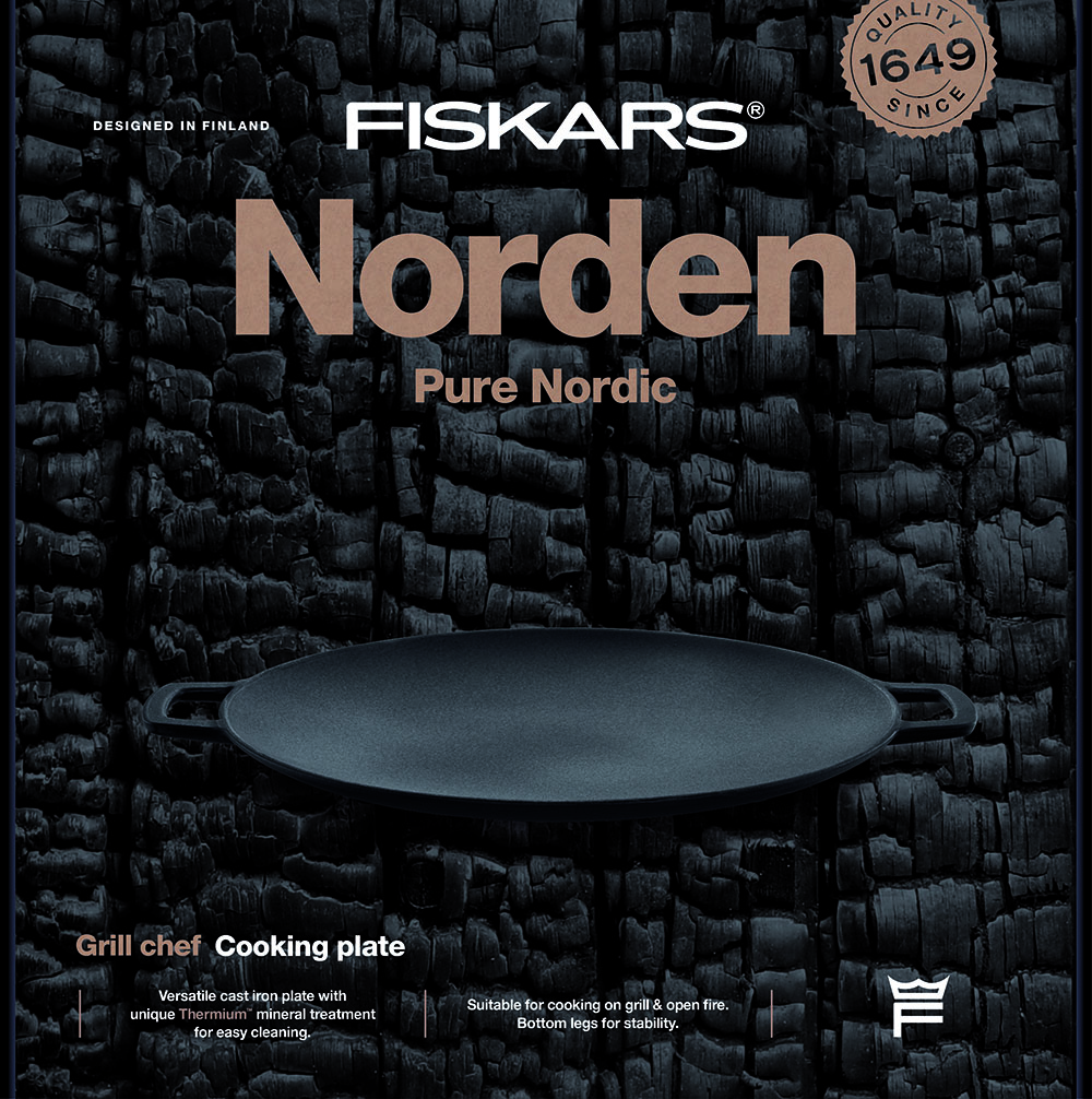 Fiskars 1066432 Norden Grill Chef Talerz żeliwny