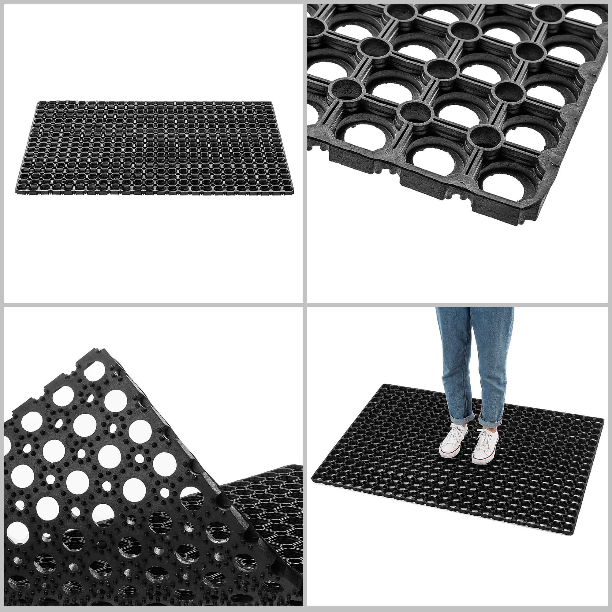 Wycieraczka gumowa pod drzwi Broves 80x120 cm