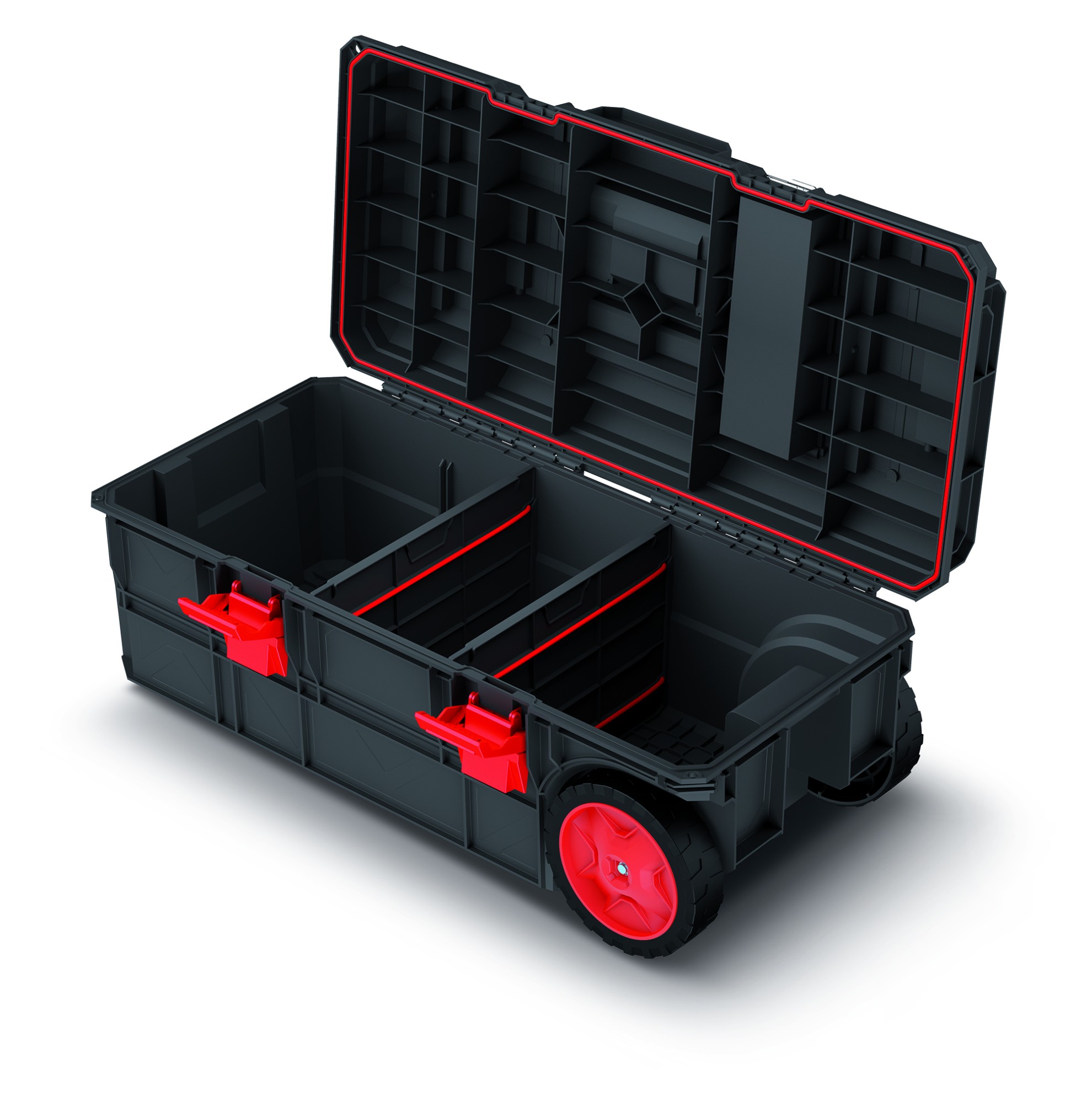 KISTENBERG Skrzynia narzędziowa na kołach X Block WAGON 80 W - KXB8040W - czarny