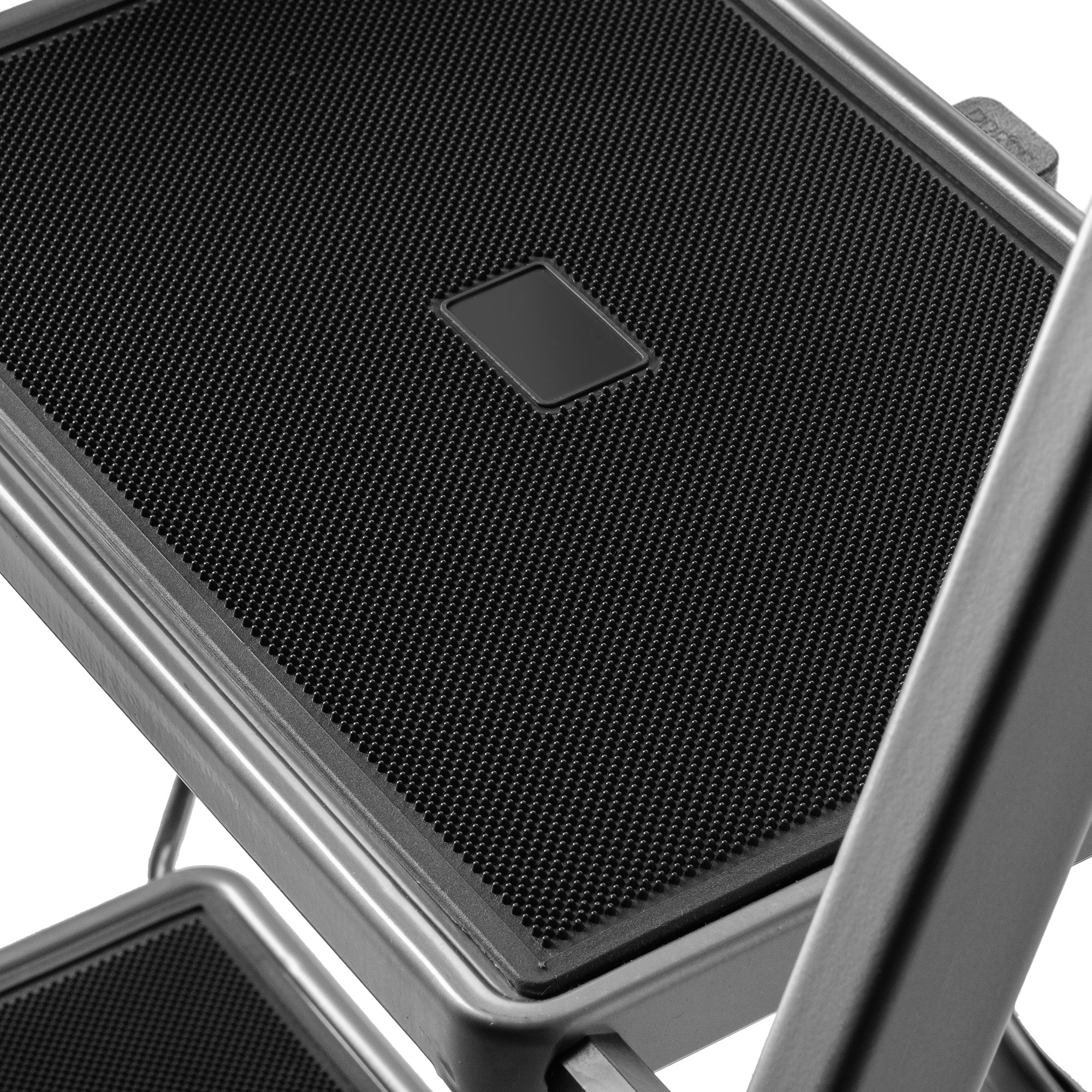 Drabinka aluminiowa Borne 2 stopnie, srebrna