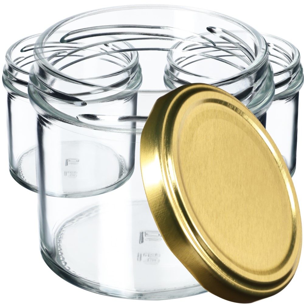 Słoiki Vigo 140ml 50szt 66mm + wieczko złote