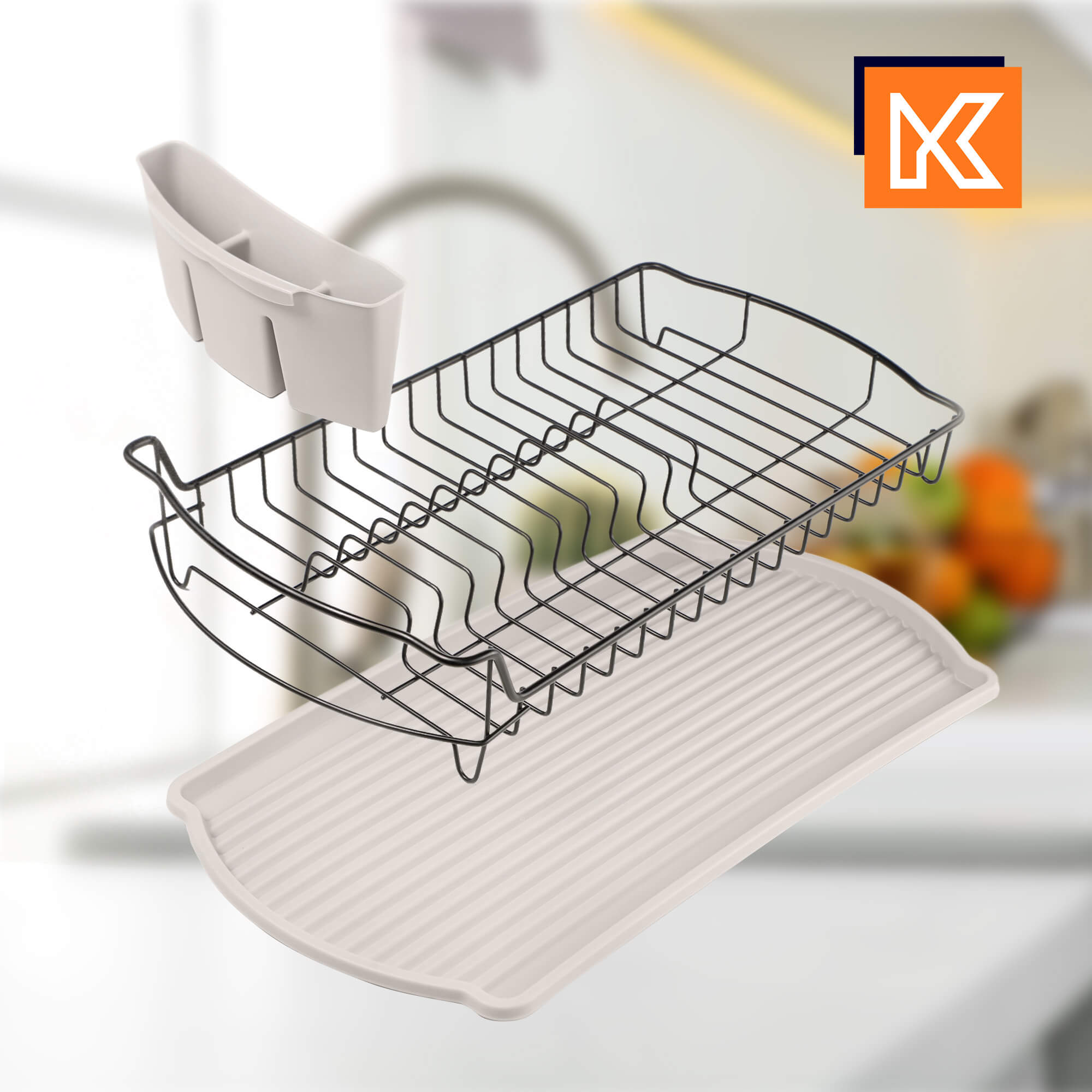 Suszarka do naczyń Tolva, szary jasny