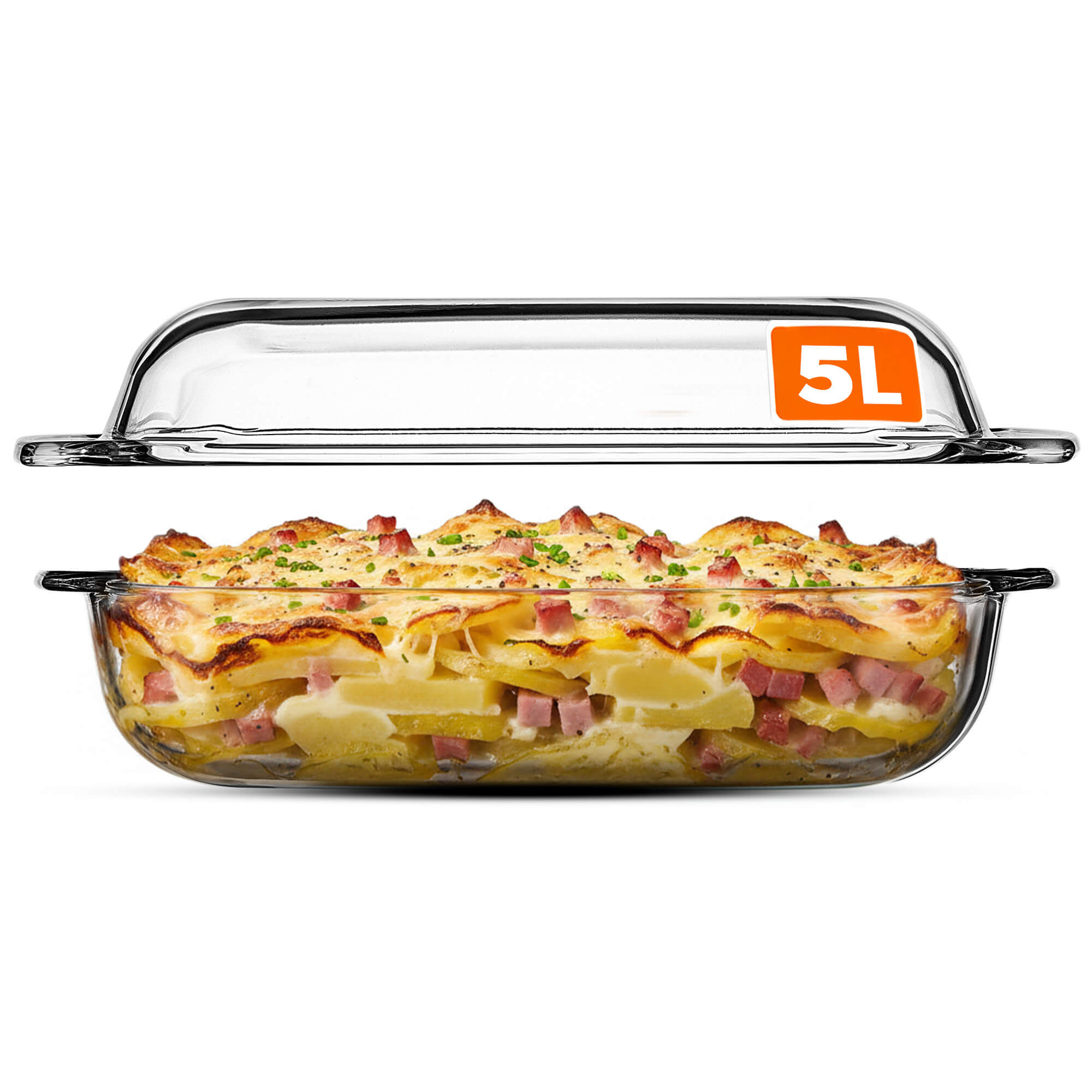 Naczynie żaroodporne 5L, prostokątne