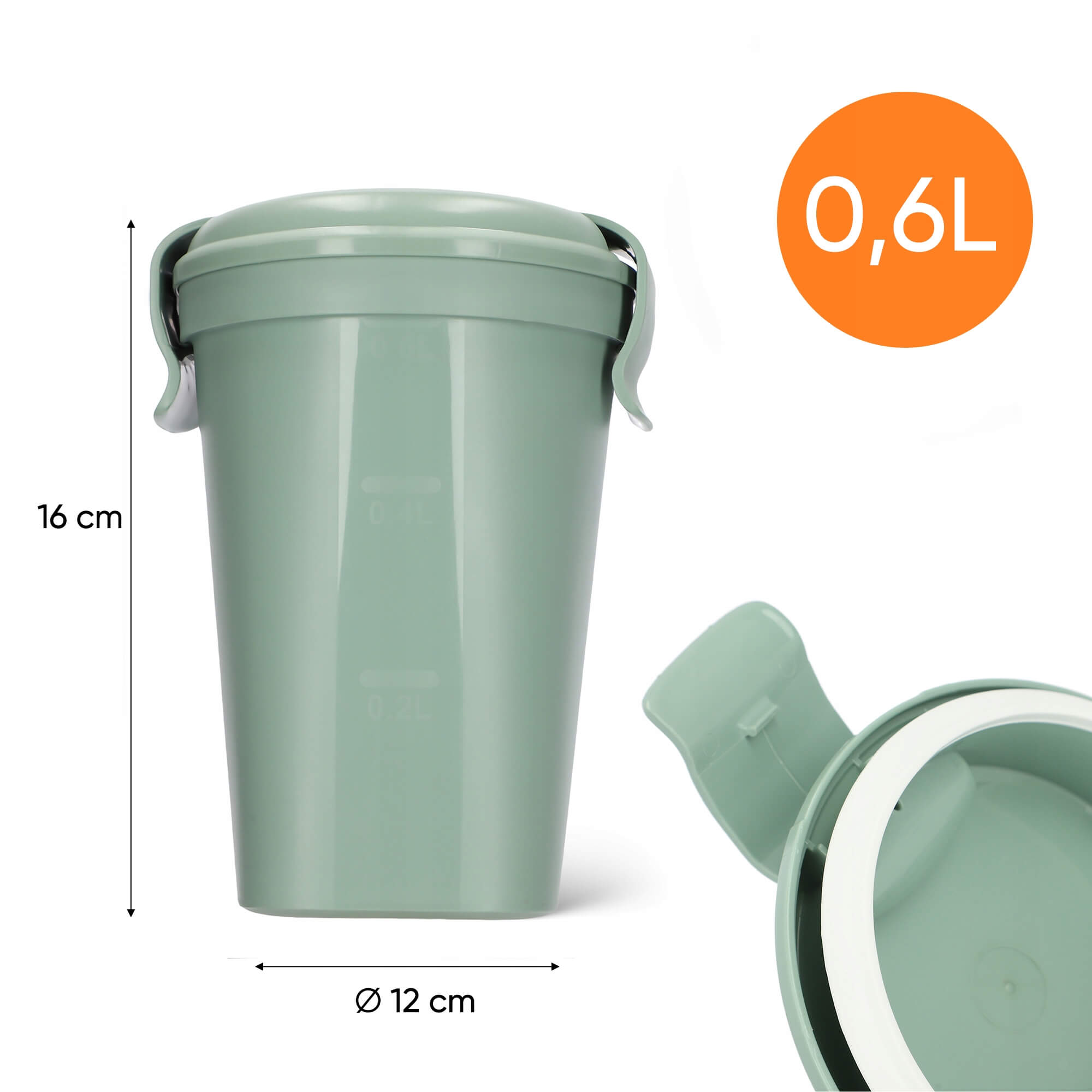 Pojemniki na żywność Curver Eco zielone 4 szt.