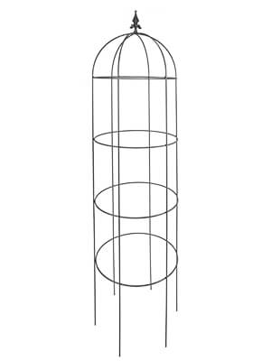Obelisk ogrodowy na kwiaty stalowy 150 x 40 cm