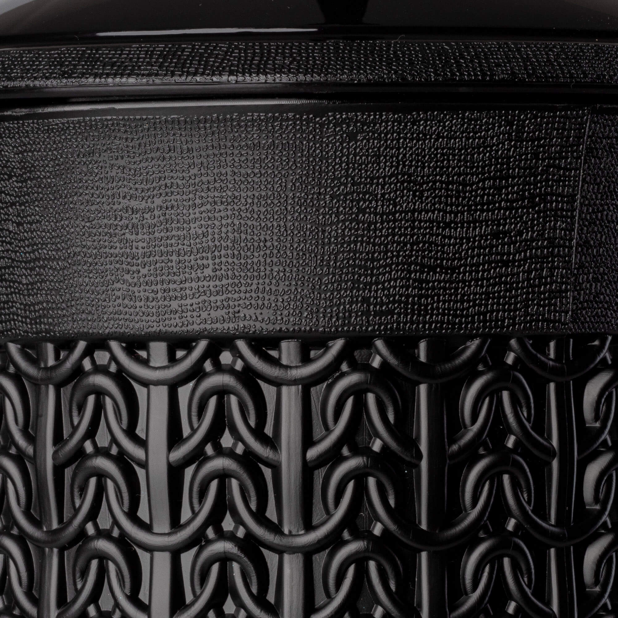 Szczotka do WC z pojemnikiem Linxe, 40 cm, czarna