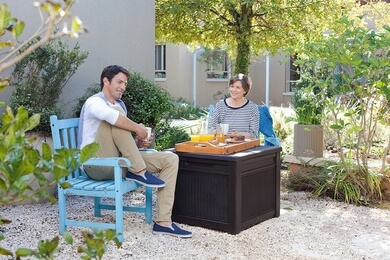 Skrzynia ogrodowa Keter Cube 280L, brązowa