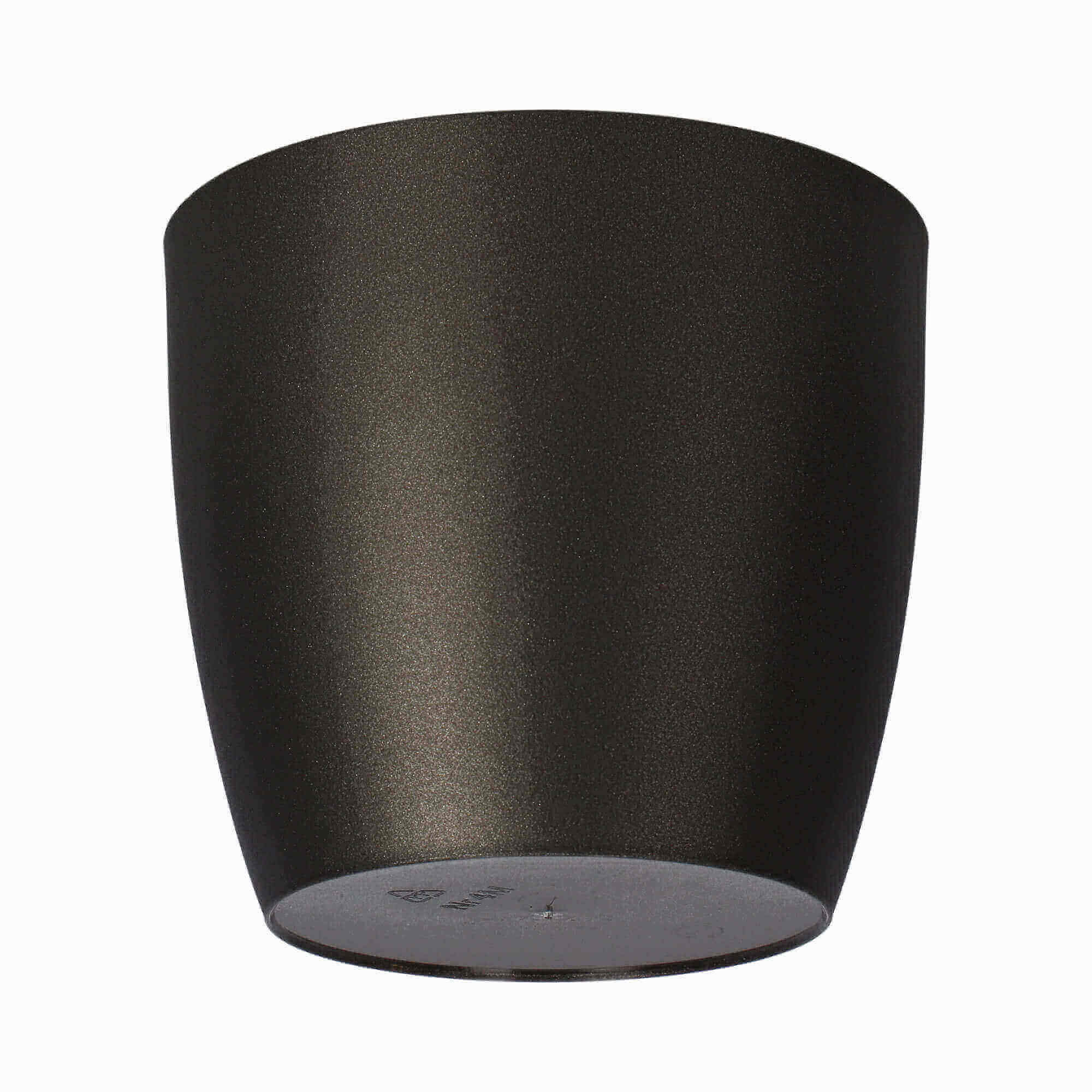 Doniczka Agen z podstawką 25 cm, matowa grafitowa