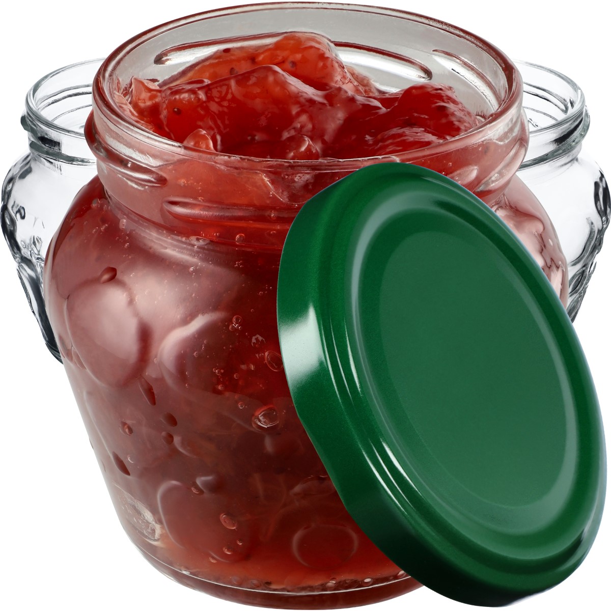 Słoiki Kemi 200ml 50szt 66mm + wieczka zielone