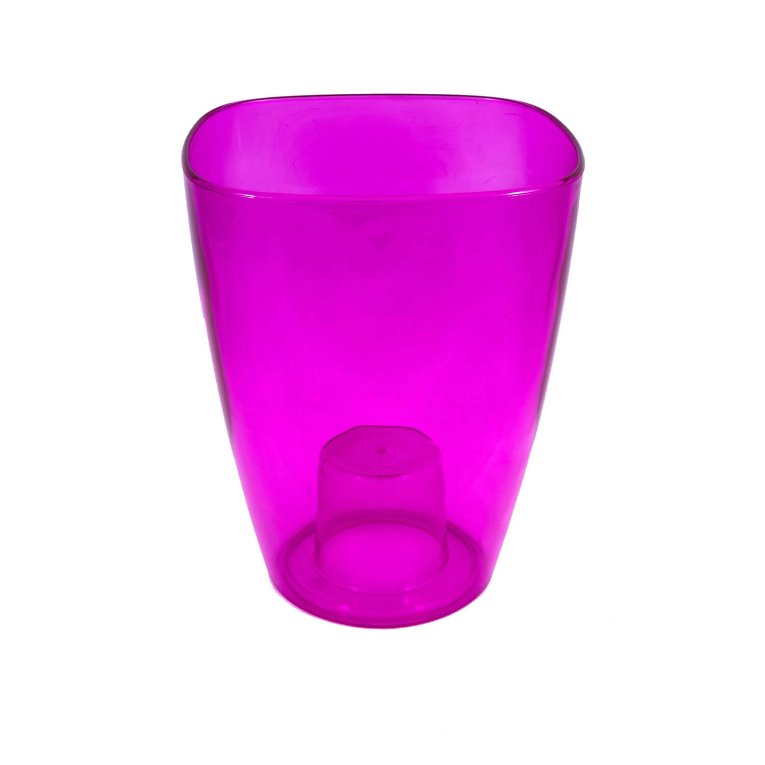 Doniczka kwadratowa Menfi 9 cm, różowa