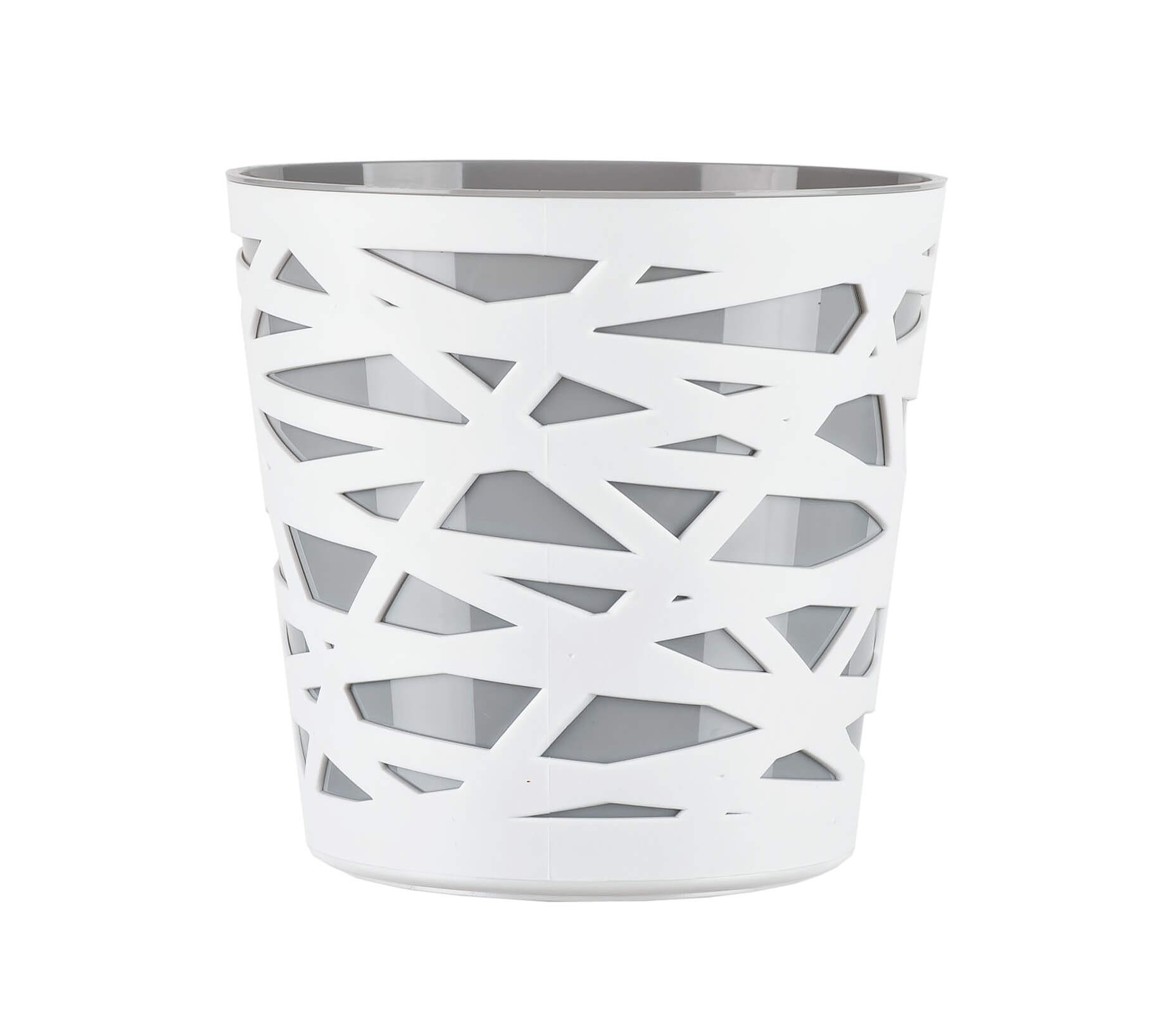 Doniczka z wkładem Rusio 19 cm, szara