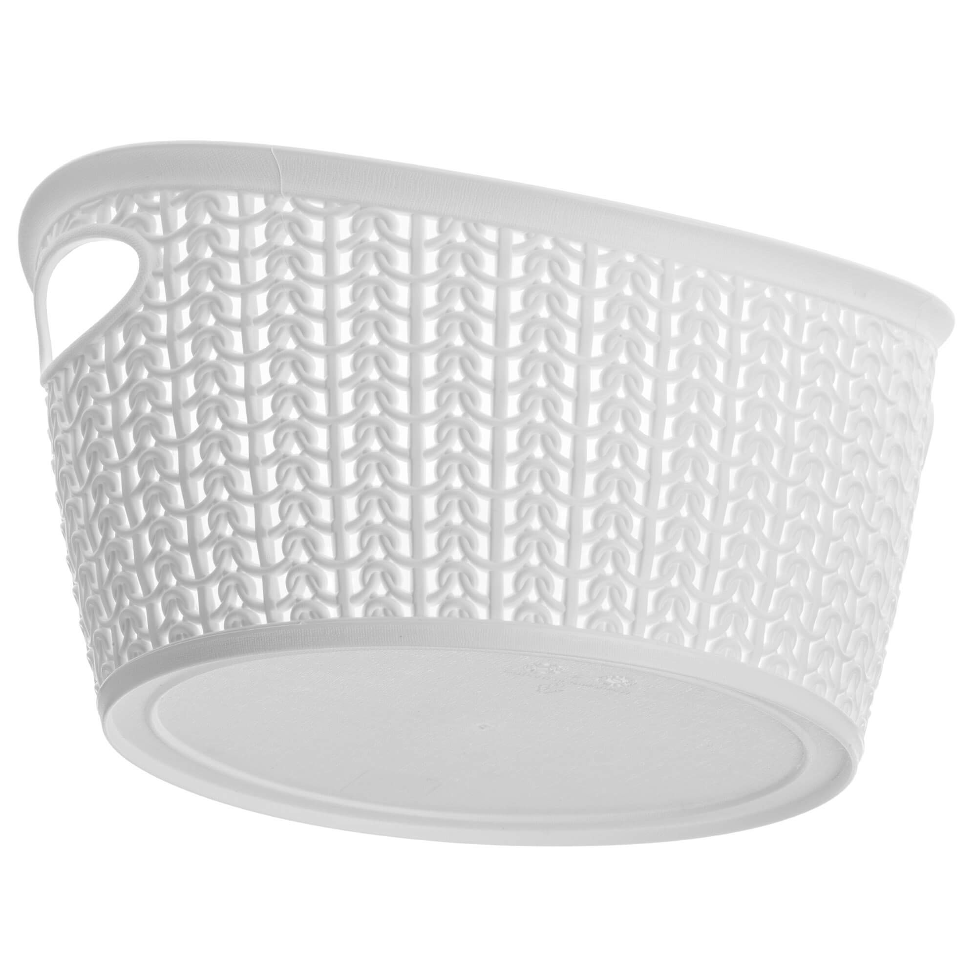 Koszyk plastikowy owalny Malm 3.3L, biały