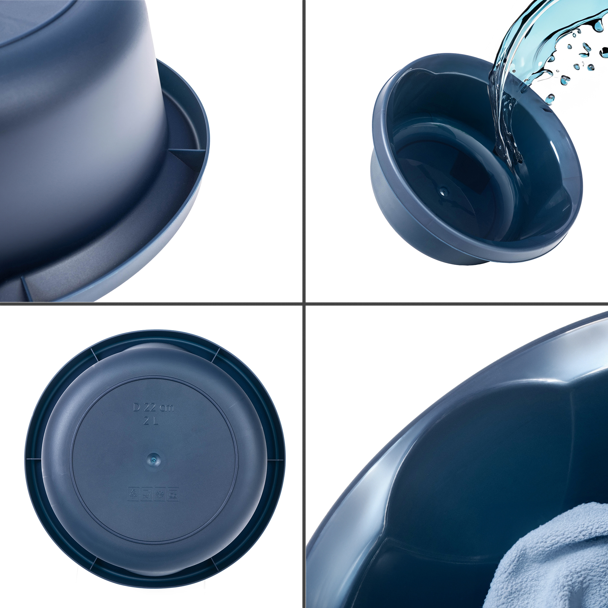 Miska łazienkowa Loja matowa 4L, granat