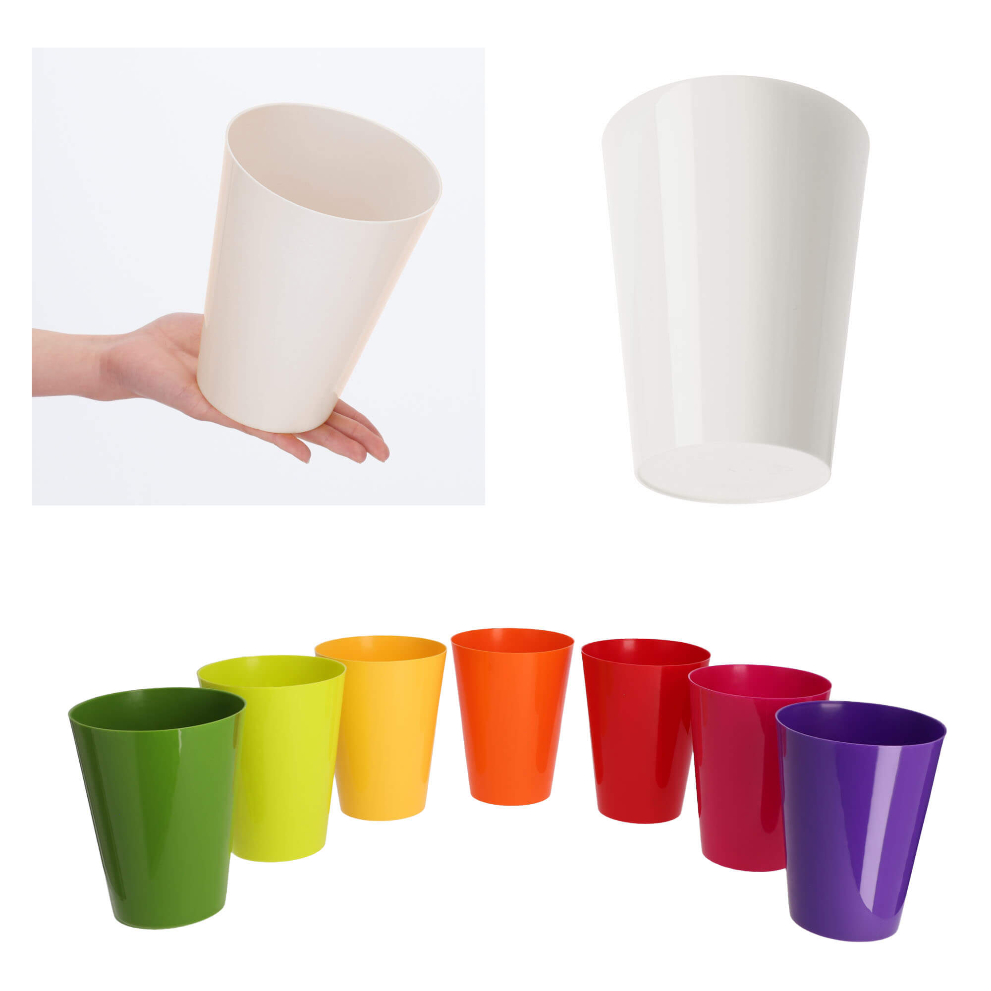 Doniczka na storczyka Cerda 13 cm, biała