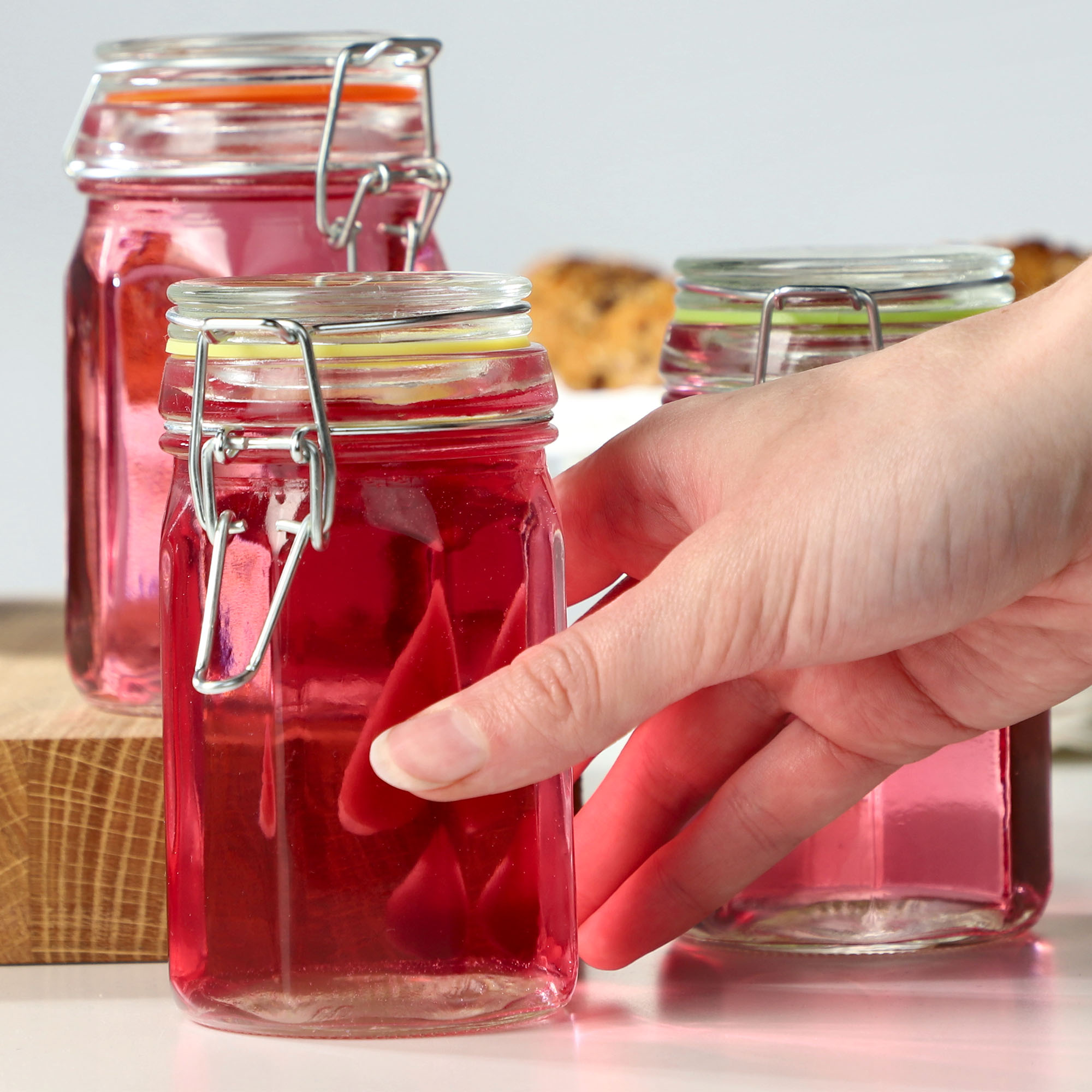 Zestaw słoików z klipsem Fabro 260 ml 3szt