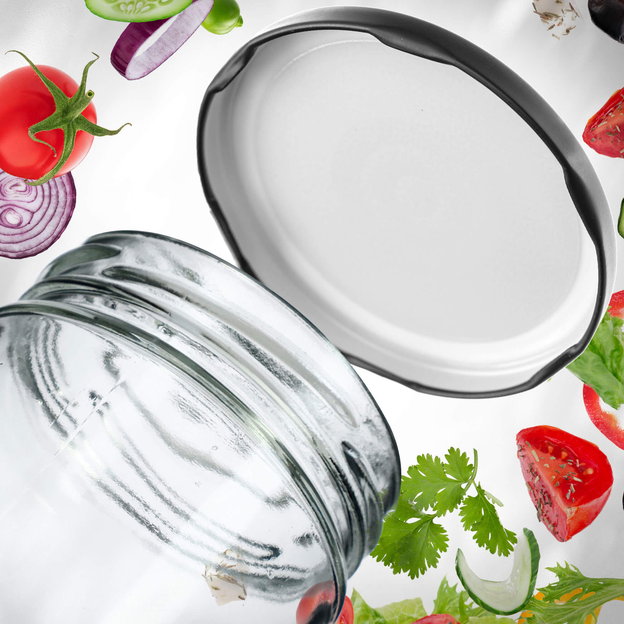 Słoiki na przetwory Denia 250ml 10szt 82mm + wieczko "Czarny mat"