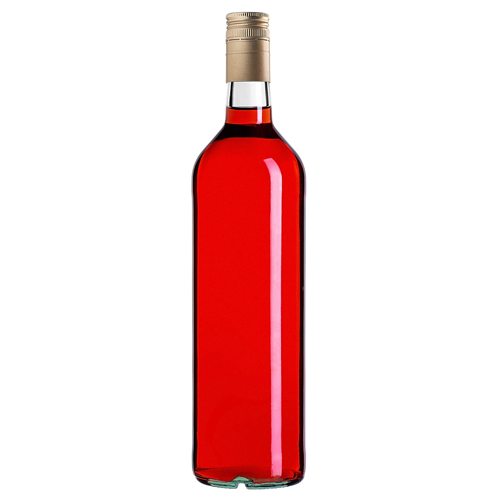 Szklana butelka Monopol 1000ml z długą złotą zakrętką 40 szt.