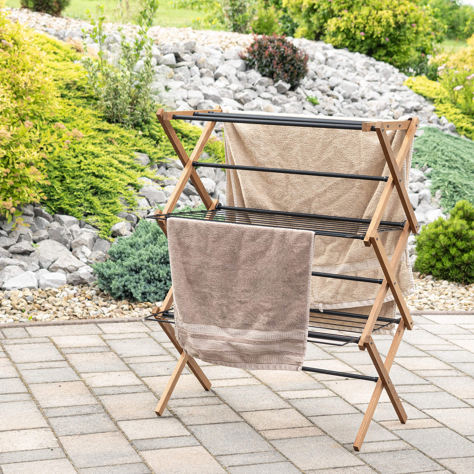 Suszarka drewniana na pranie stojąca Ferrara 70 x 50 cm