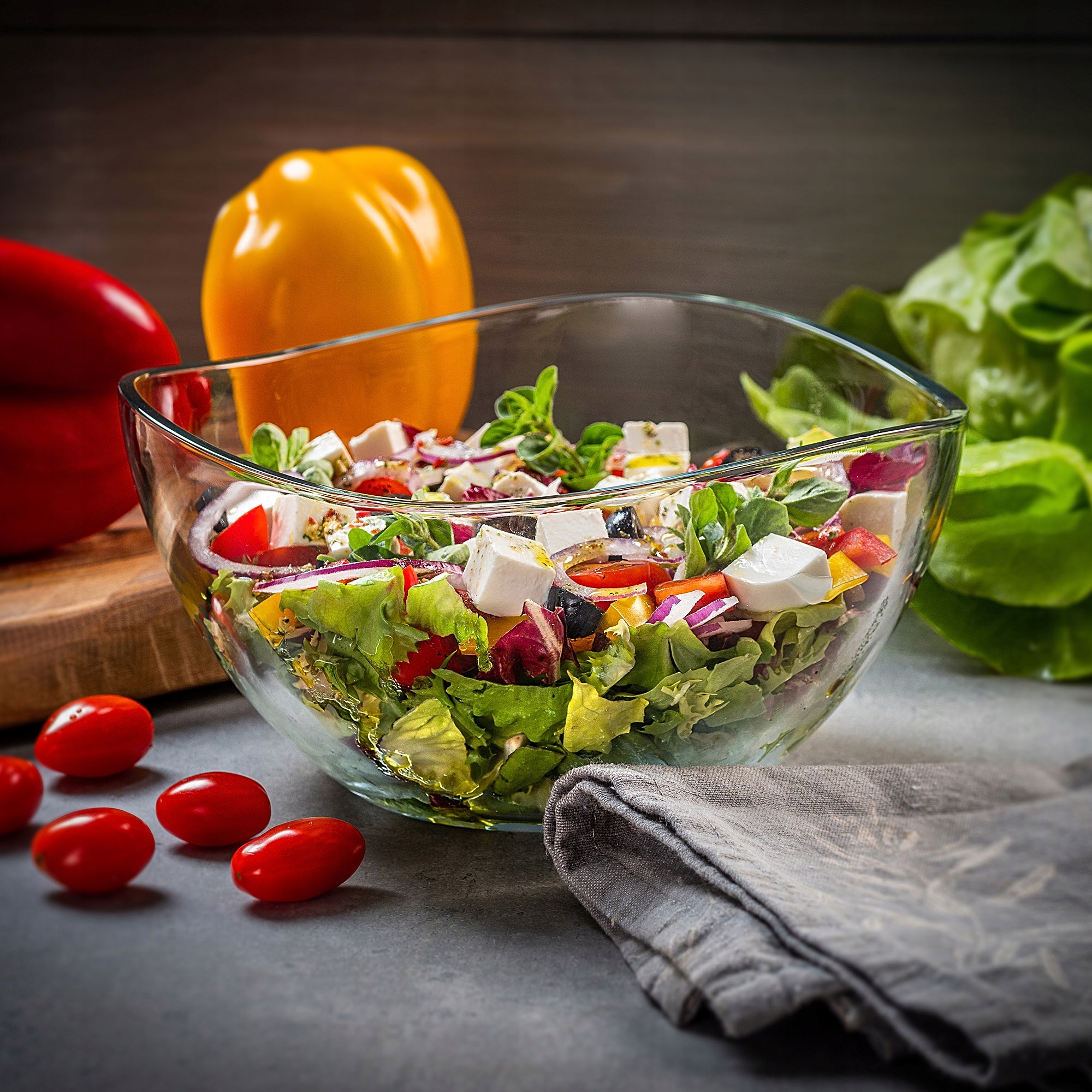 Salaterka szklana 1,85L