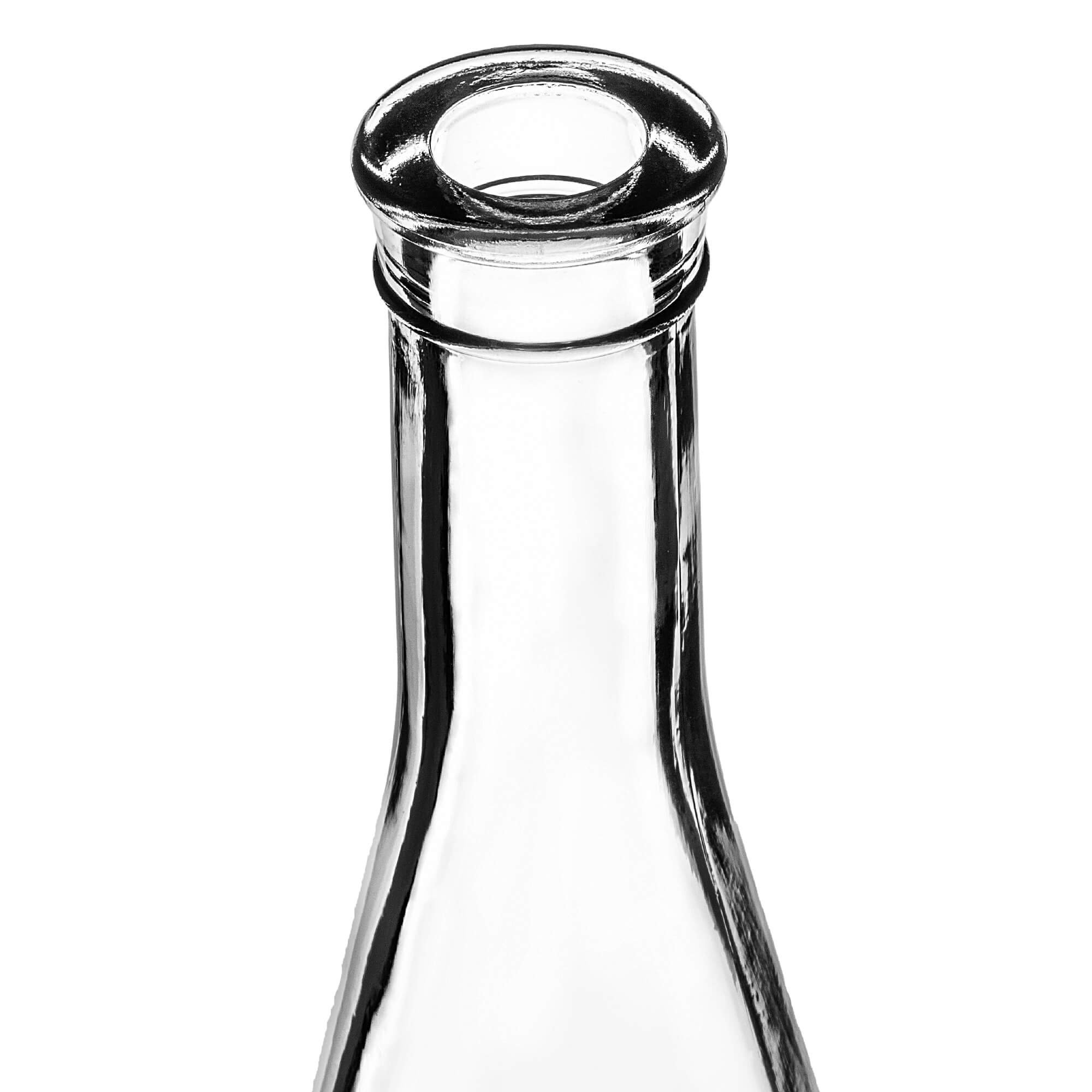 Szklana butelka na nalewkę Cona 750ml z korkiem syntetycznym 5 szt.