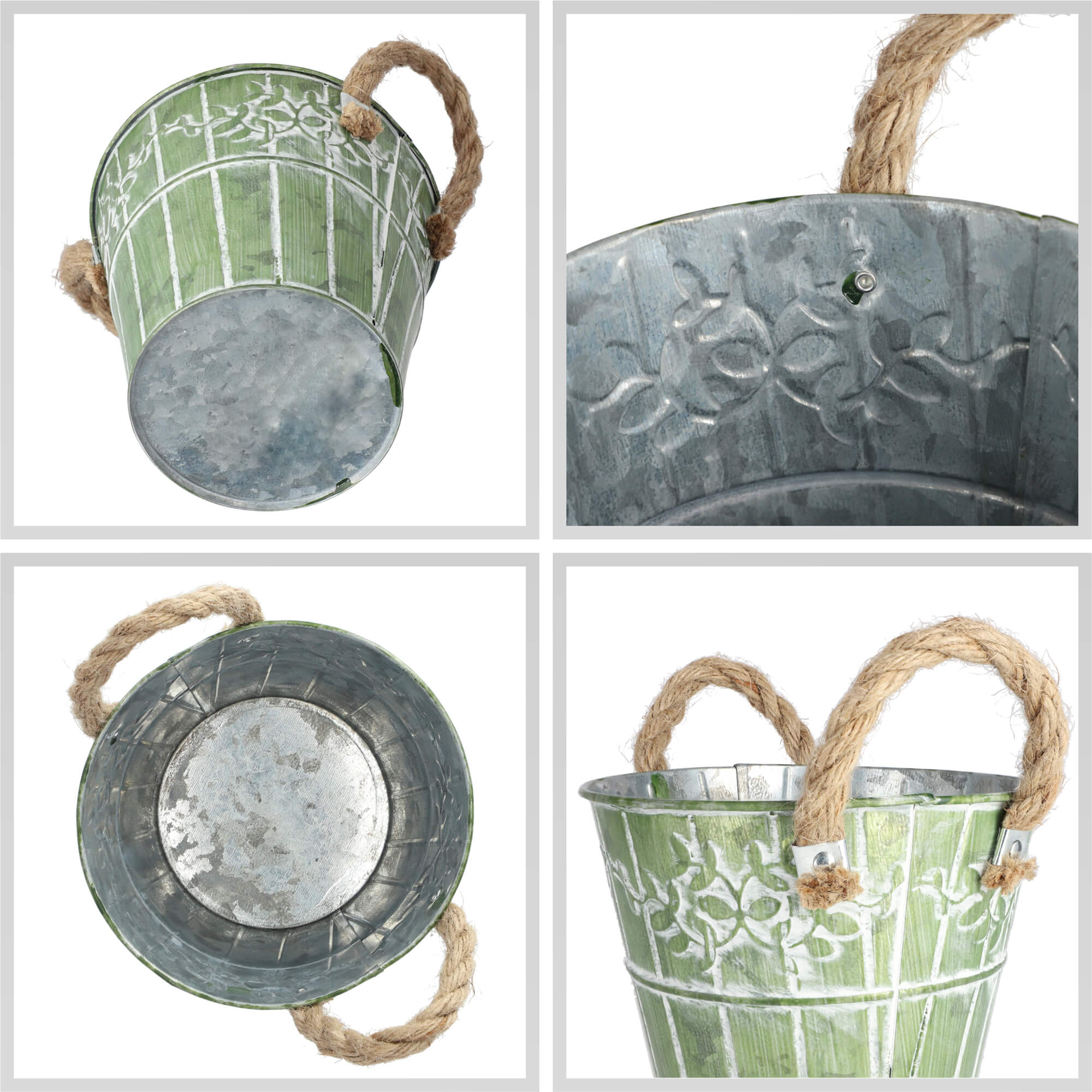 Osłonka na kwiaty okrągła 13 x 12 cm, zielona