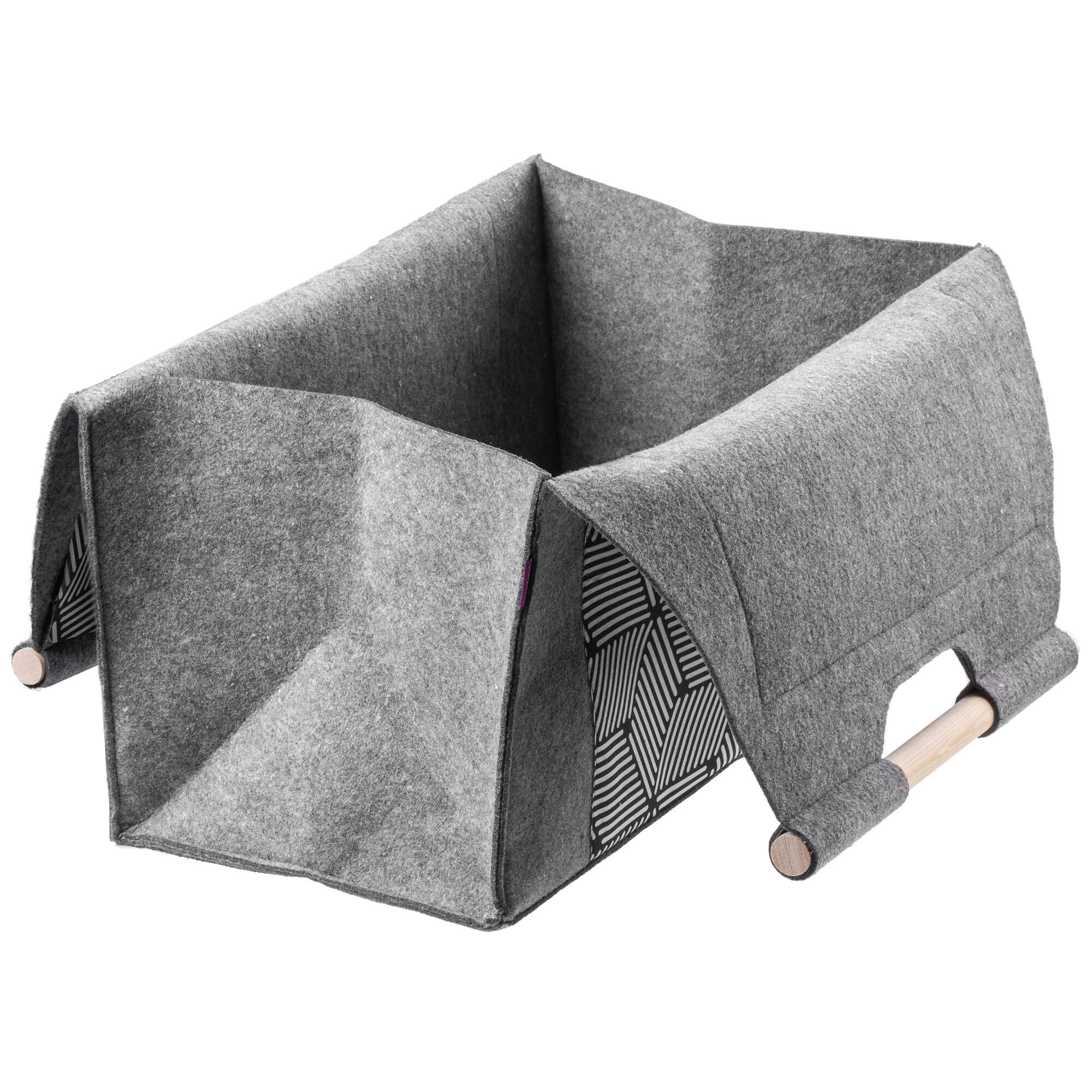 Torba gospodarcza na drewno kominkowe wzór cube