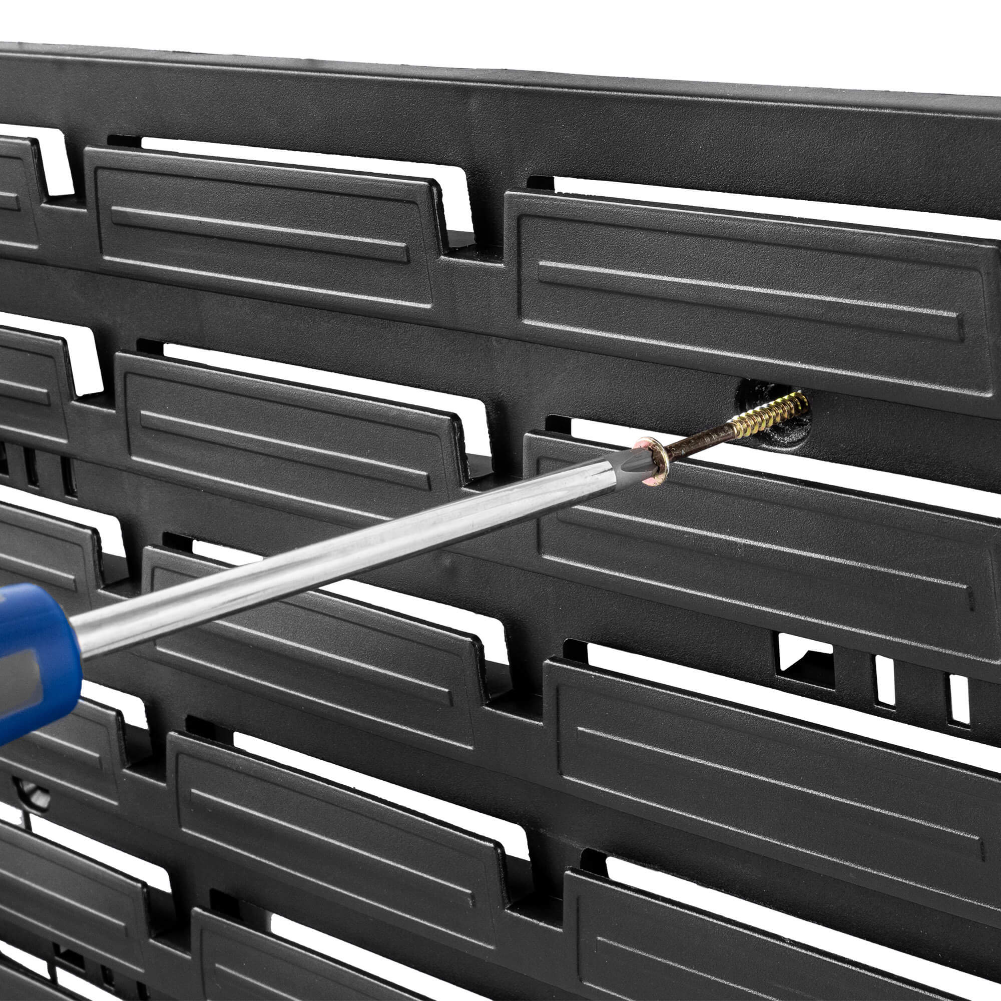 Tablica warsztatowa Lokke 78x78cm 63 elementy czerwona