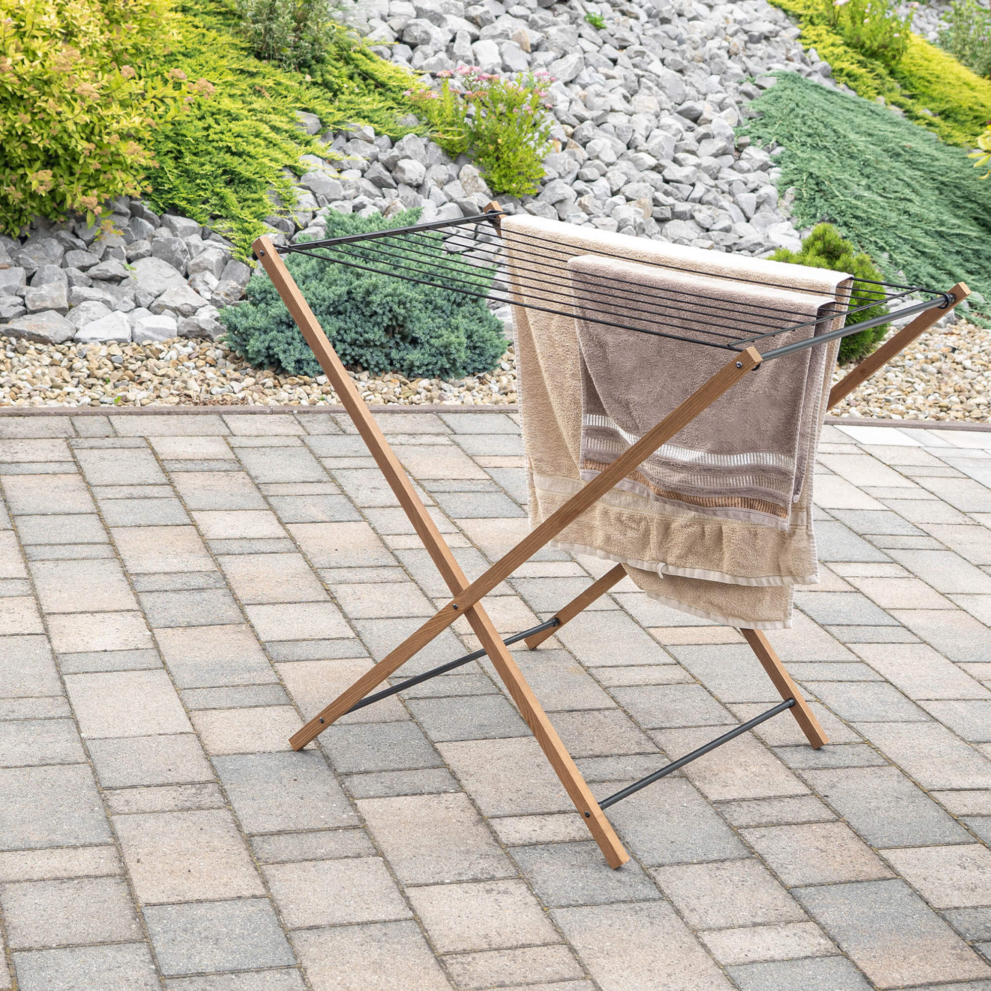 Suszarka drewniana na pranie stojąca Ferrara 98 x 67.5 cm