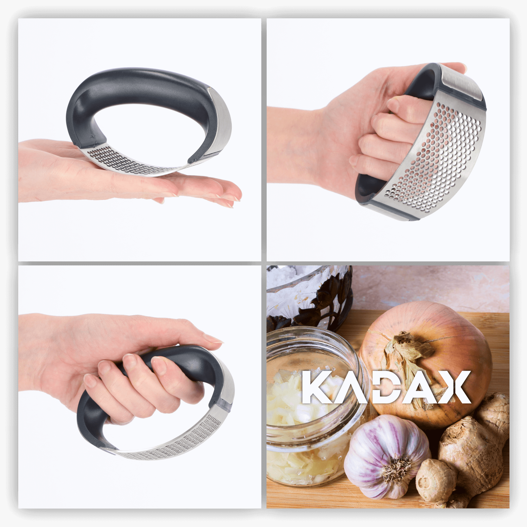 Ręczny wyciskacz do czosnku z wygodnym uchwytem