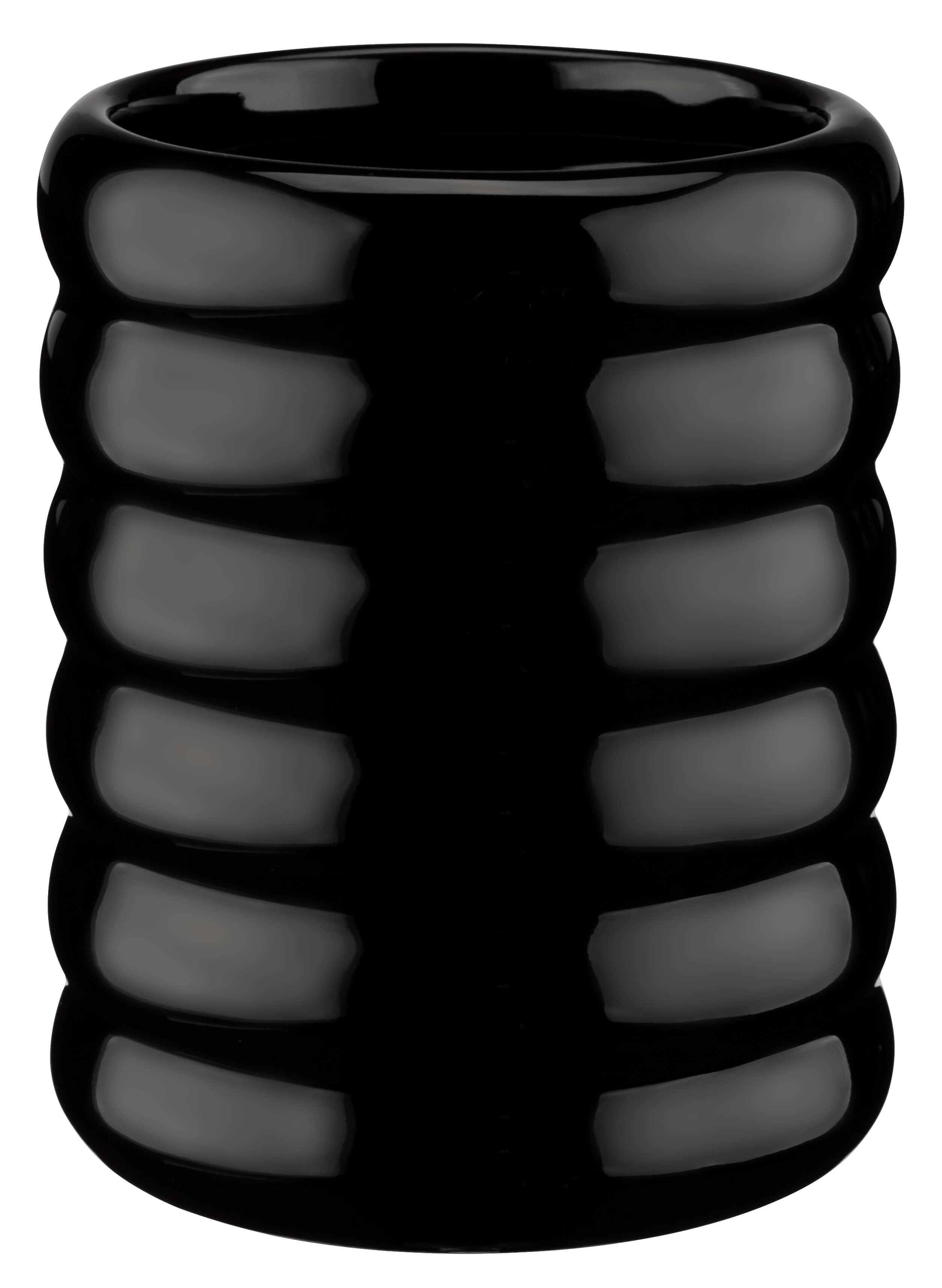 Kubek łazienkowy na pastę i szczoteczki 150 ml, czarny