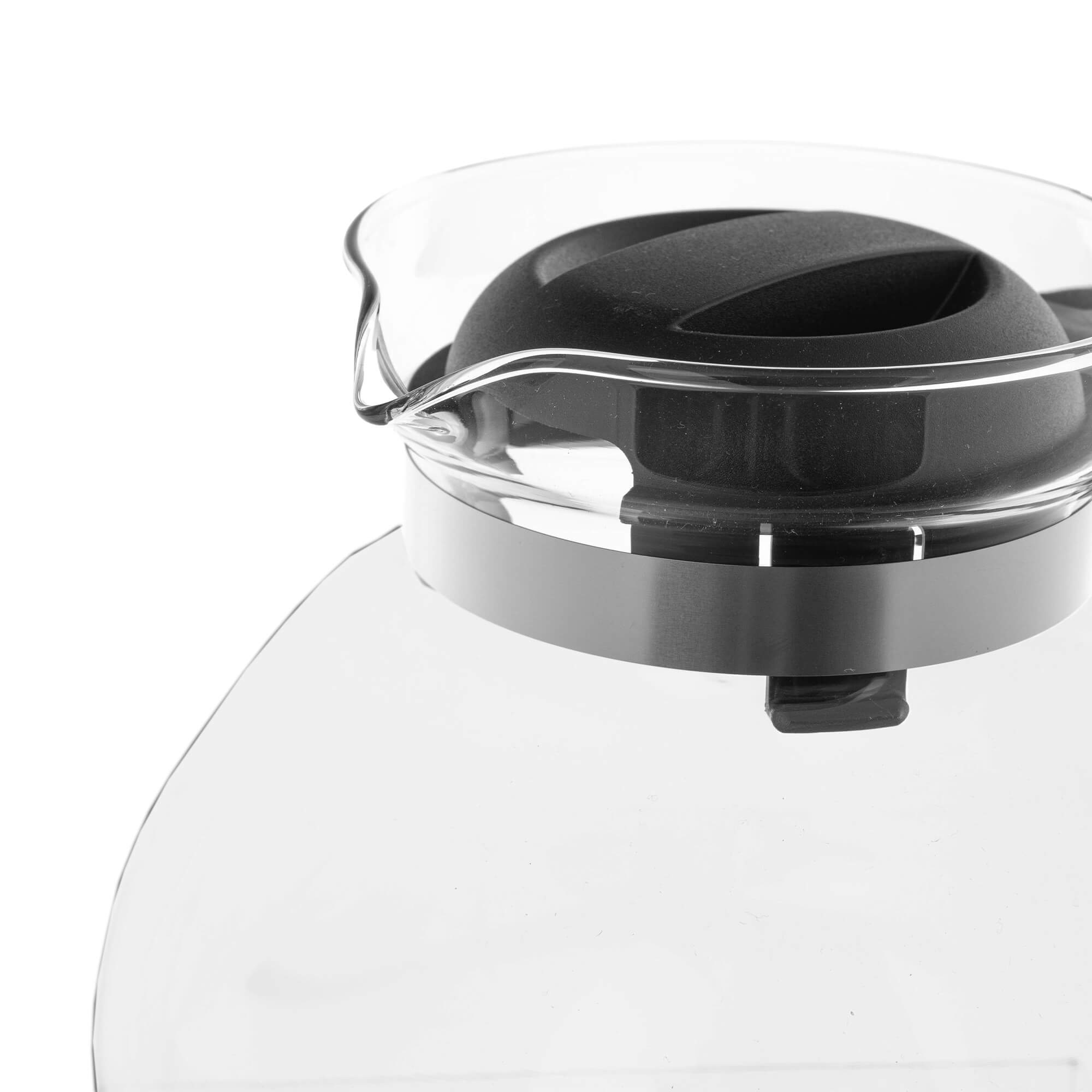 Dzbanek żaroodporny Flond, 1,7L, czarny