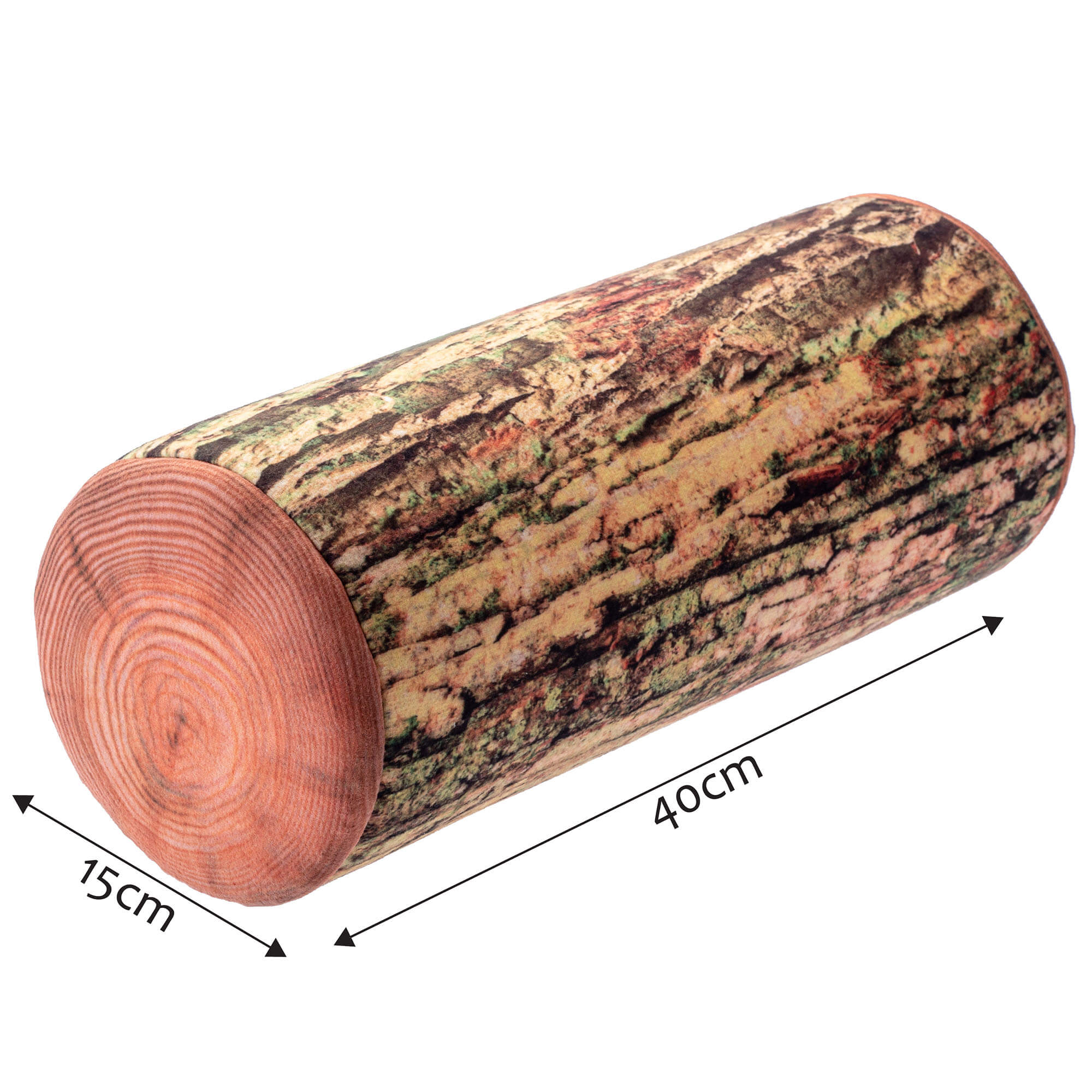 Poduszka anatomiczna wałek Cese 15 x 40 cm, omszona