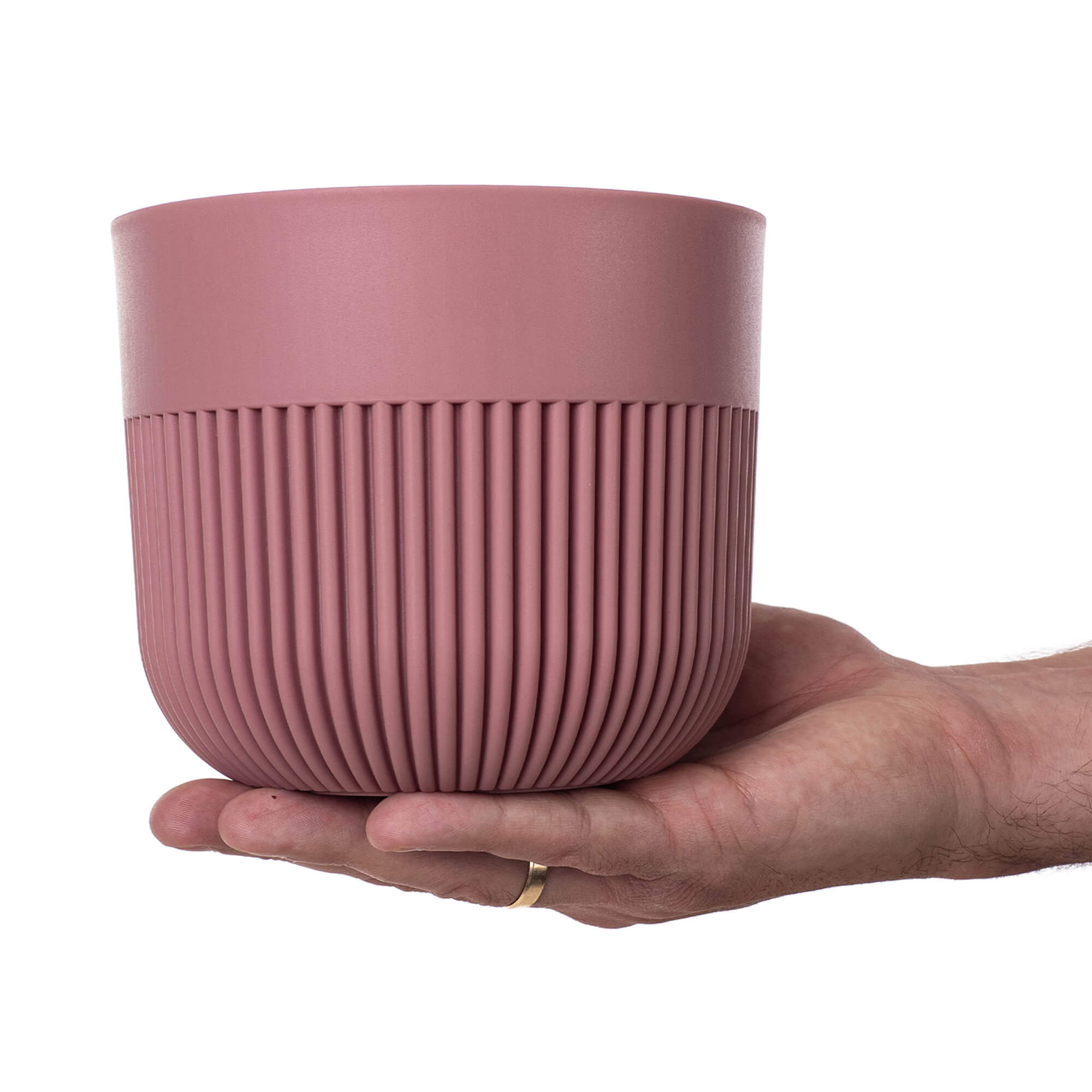 Doniczka osłonka Ornon 15 cm pudrowy róż