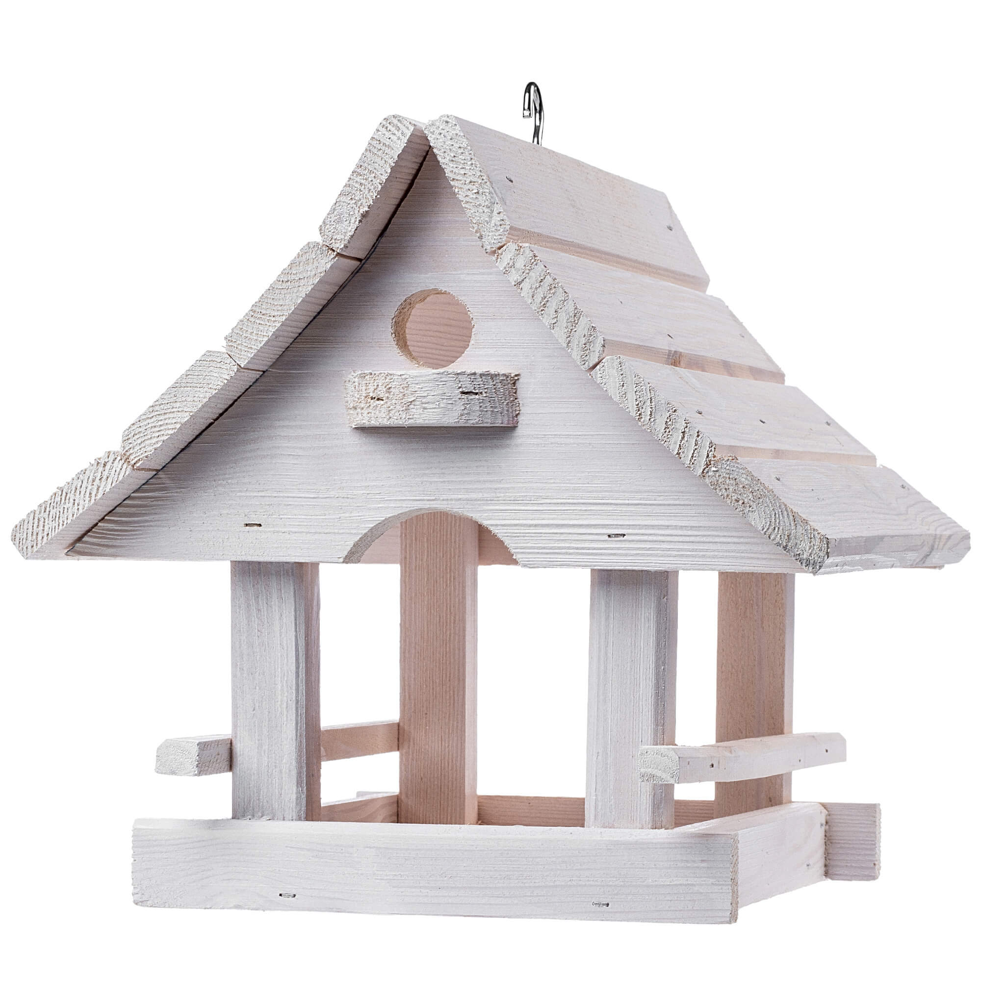 Karmnik dla ptaków Arbis domek 30 x 25 cm biały