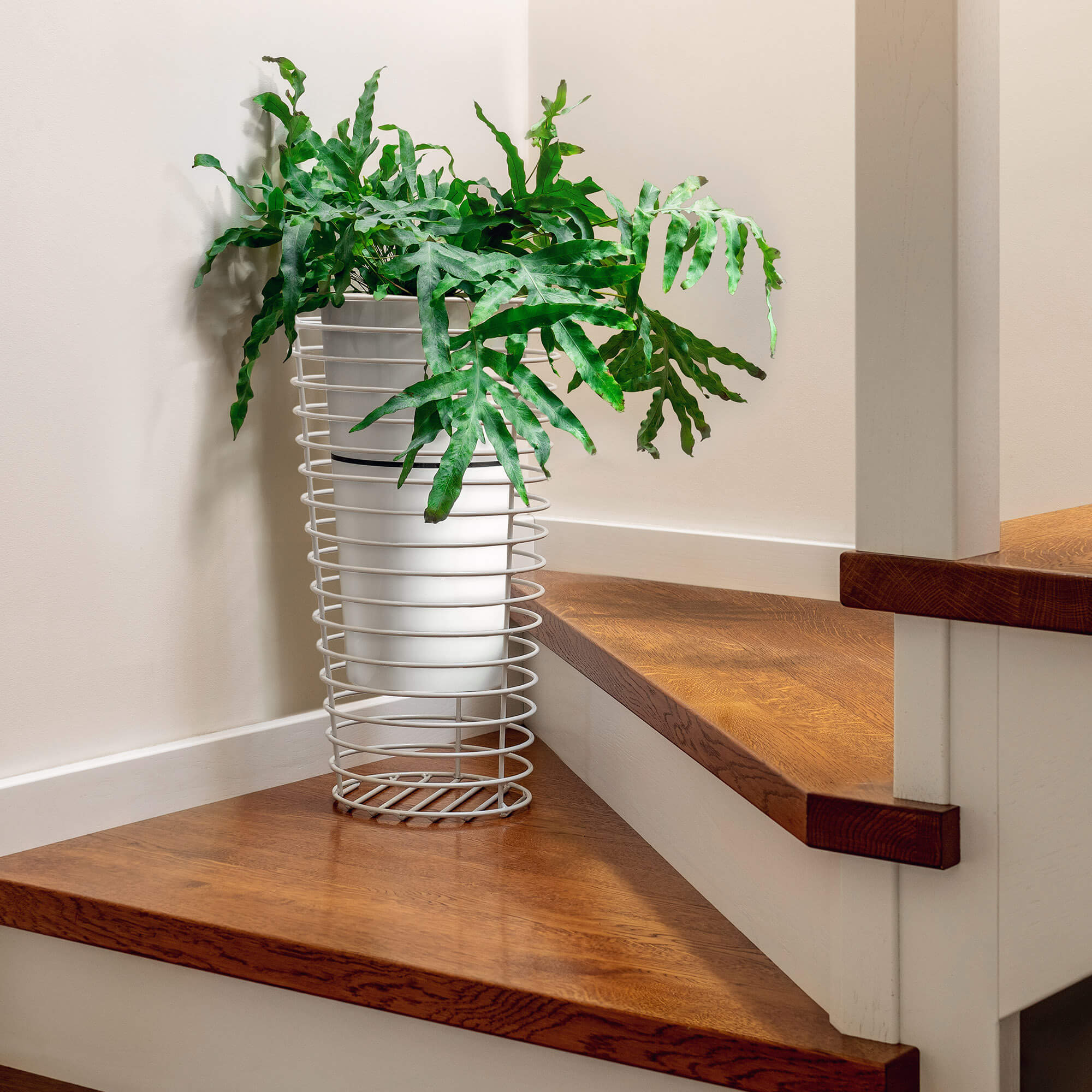 Kwietnik stojący na doniczkę 30 x 51 cm, biały